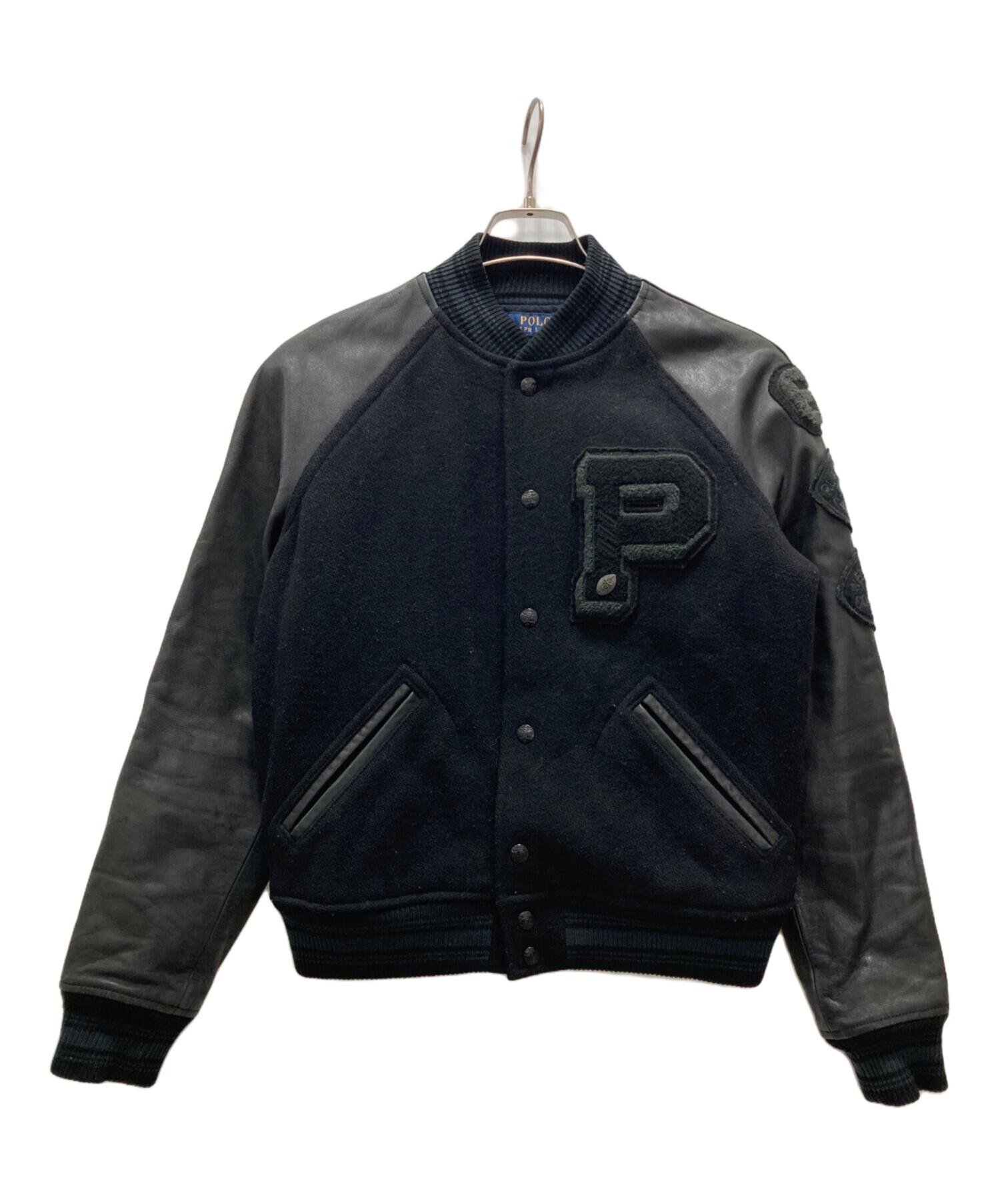 中古・古着通販】POLO RALPH LAUREN (ポロ・ラルフローレン) レザー袖