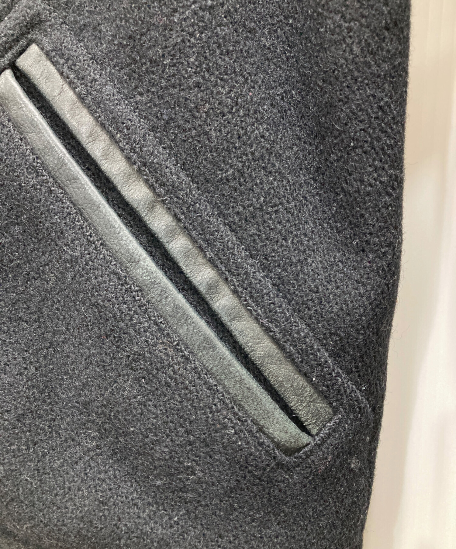 中古・古着通販】POLO RALPH LAUREN (ポロ・ラルフローレン) レザー袖