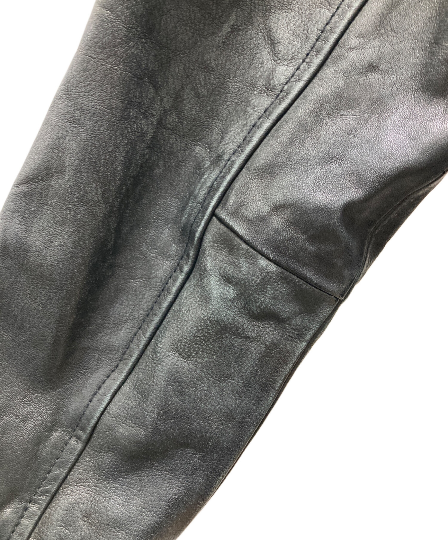 中古・古着通販】POLO RALPH LAUREN (ポロ・ラルフローレン) レザー袖