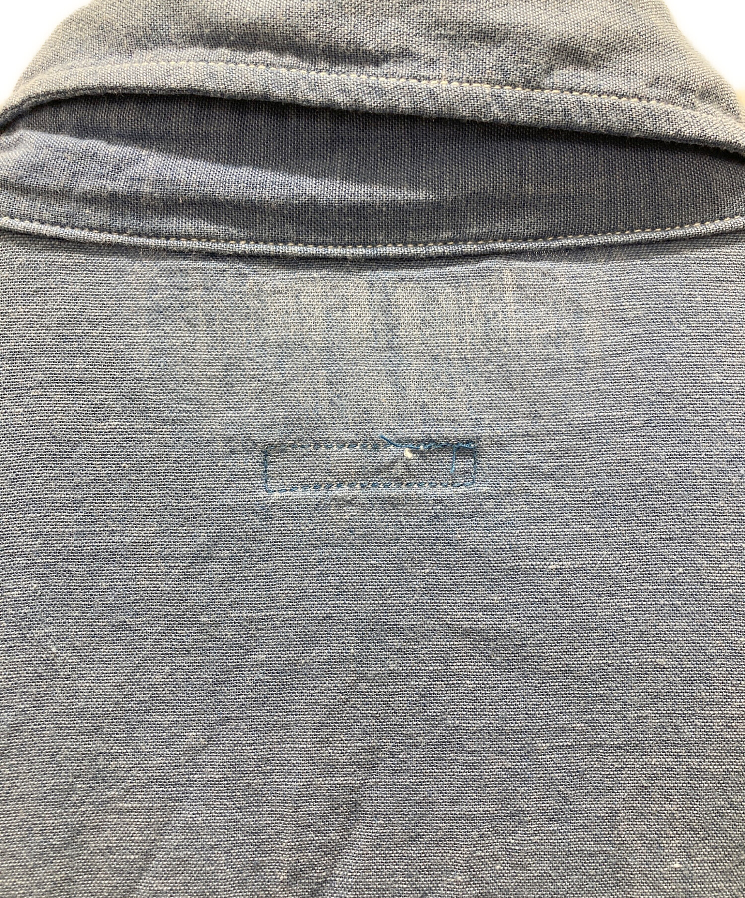 中古・古着通販】COMOLI (コモリ) ベタシャン CPOシャツ ブルー サイズ