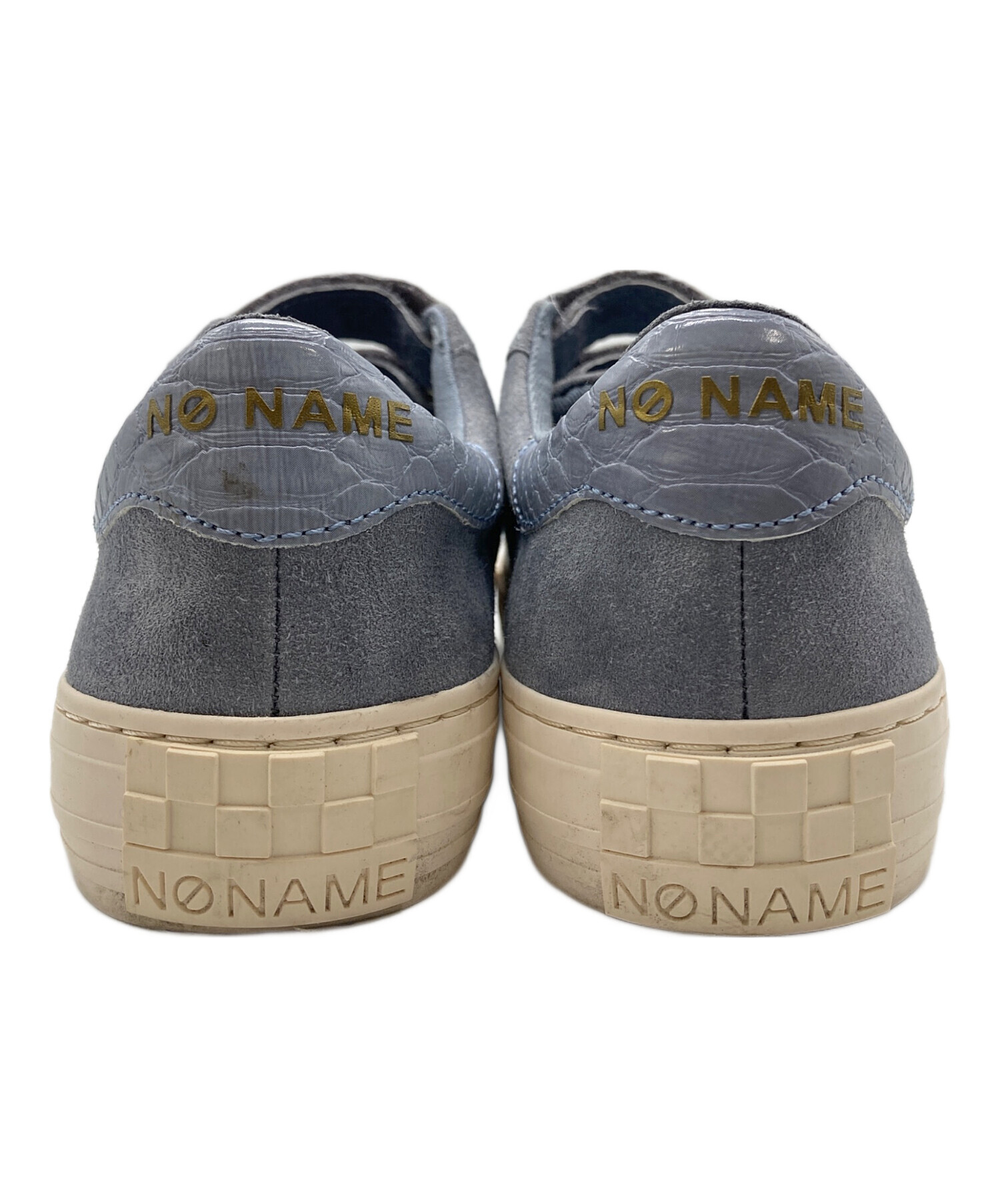 【極美品】NONAME レザー ベルクロスニーカー 中古・古着通販】No Name (ノーネーム) ベルクロスニーカー スカイ
