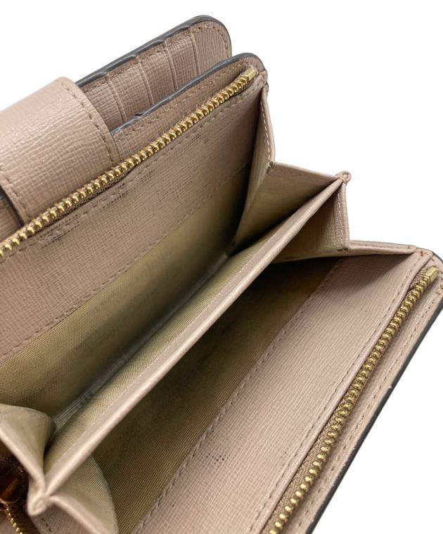 中古・古着通販】FURLA (フルラ) 2つ折り財布 ベージュ｜ブランド