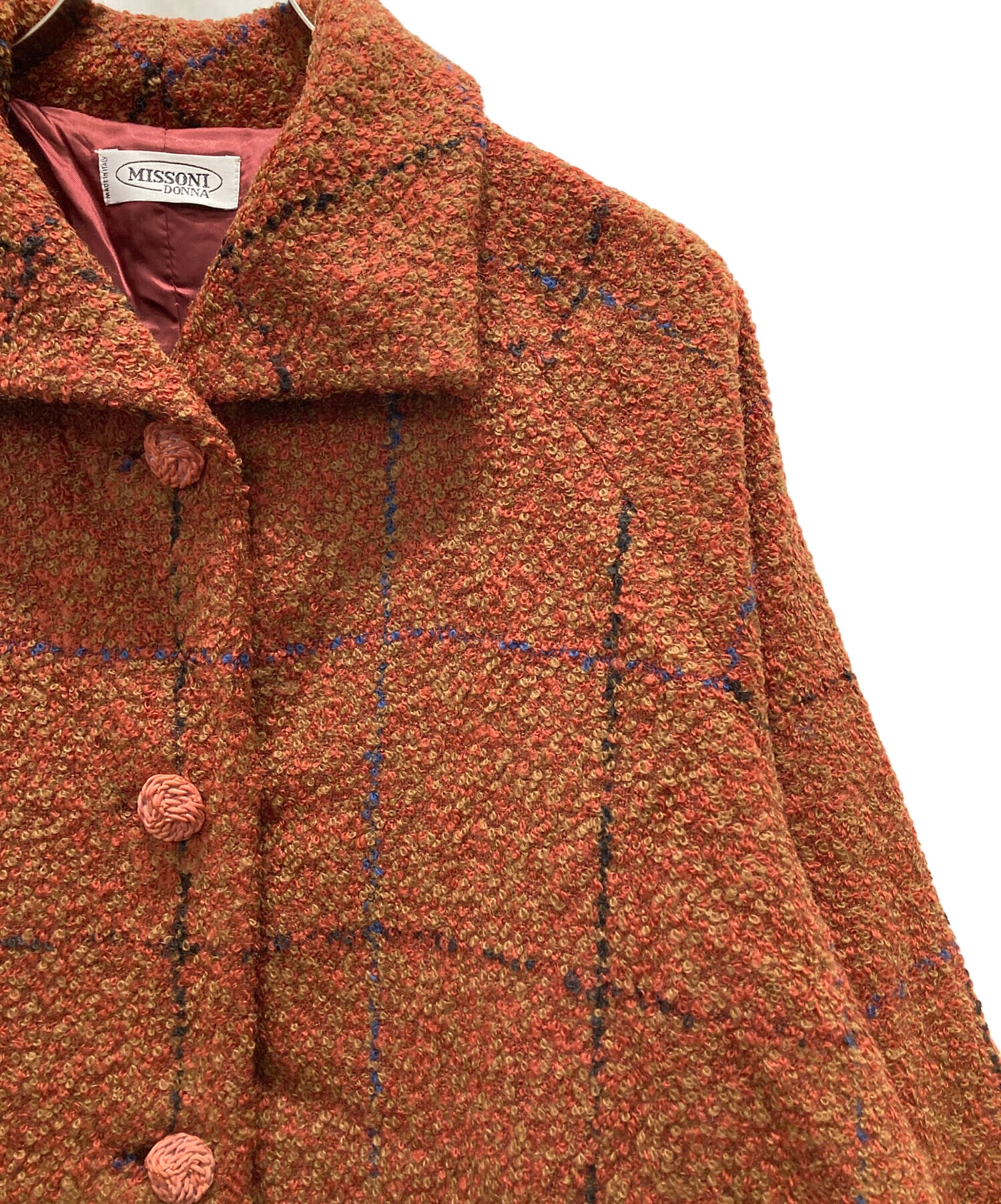 中古・古着通販】missoni (ミッソーニ) ブークレチェックコート