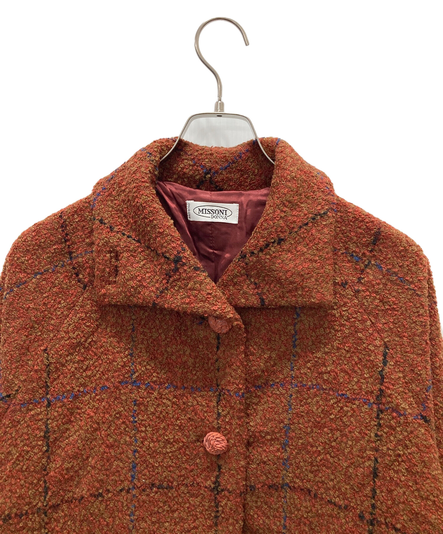 中古・古着通販】missoni (ミッソーニ) ブークレチェックコート