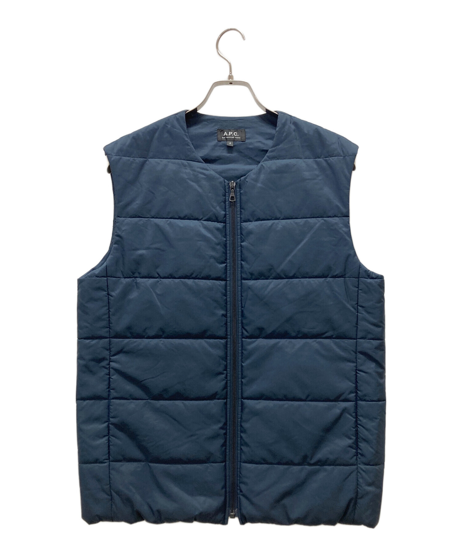 中古・古着通販】A.P.C. (アーペーセー) 中綿ベスト ネイビー サイズ:S 