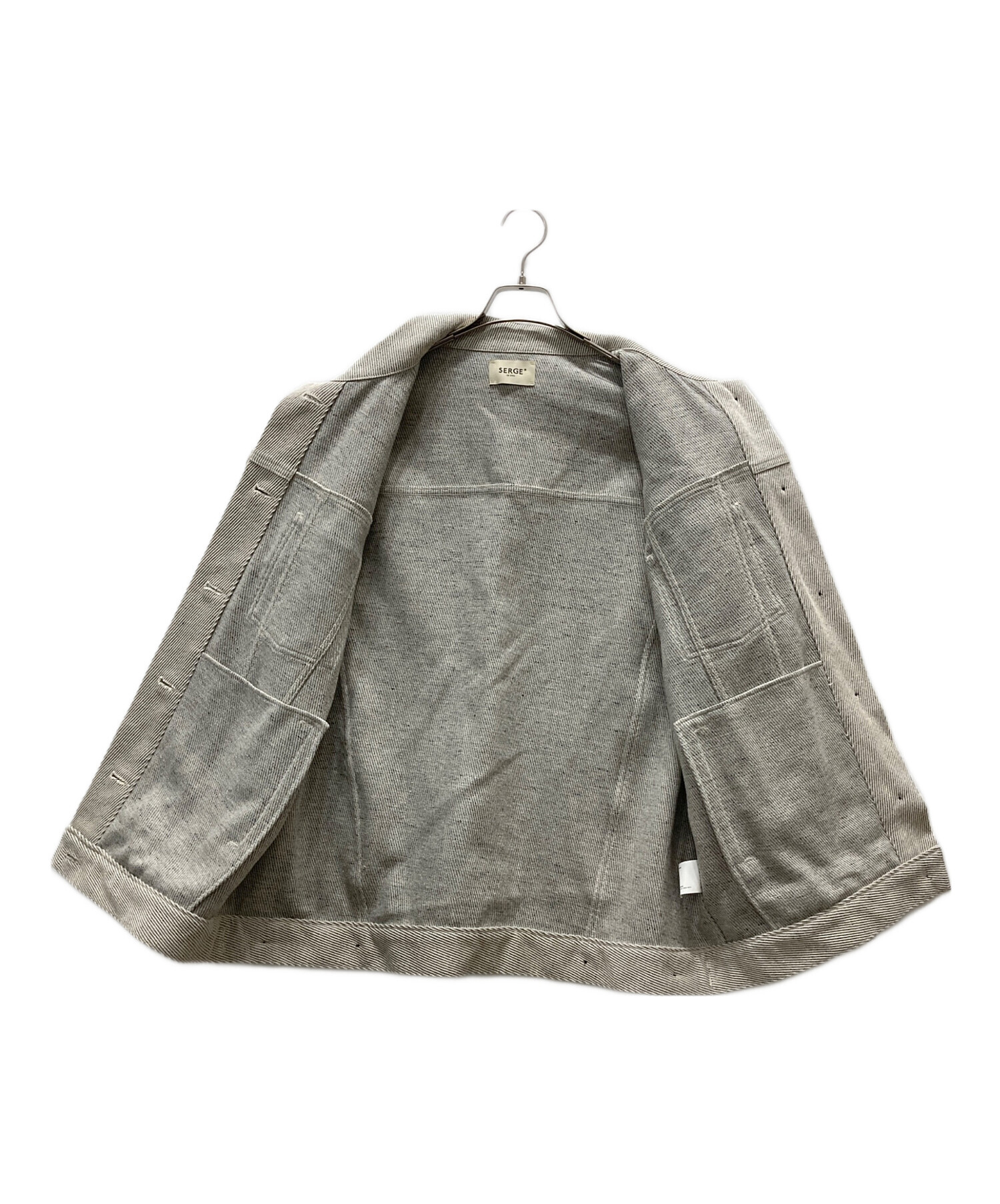 美品 SERGE de bleu サージ フレア ジーンズ デニムパンツ W23 ブルー レディース 古着 中古