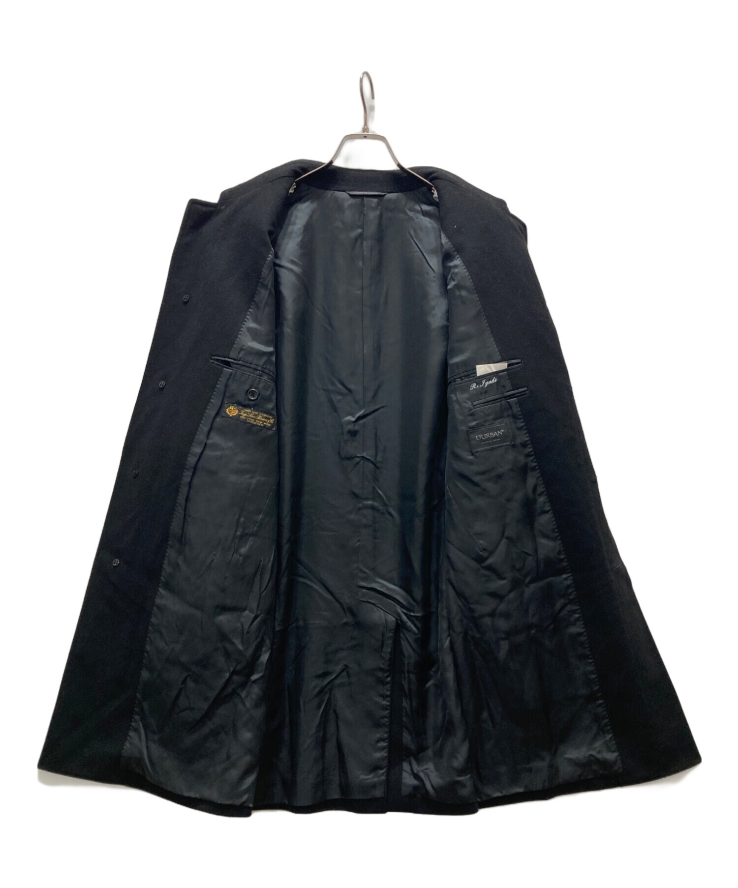 中古・古着通販】D'URBAN (ダーバン) ステンカラーコート ブラック