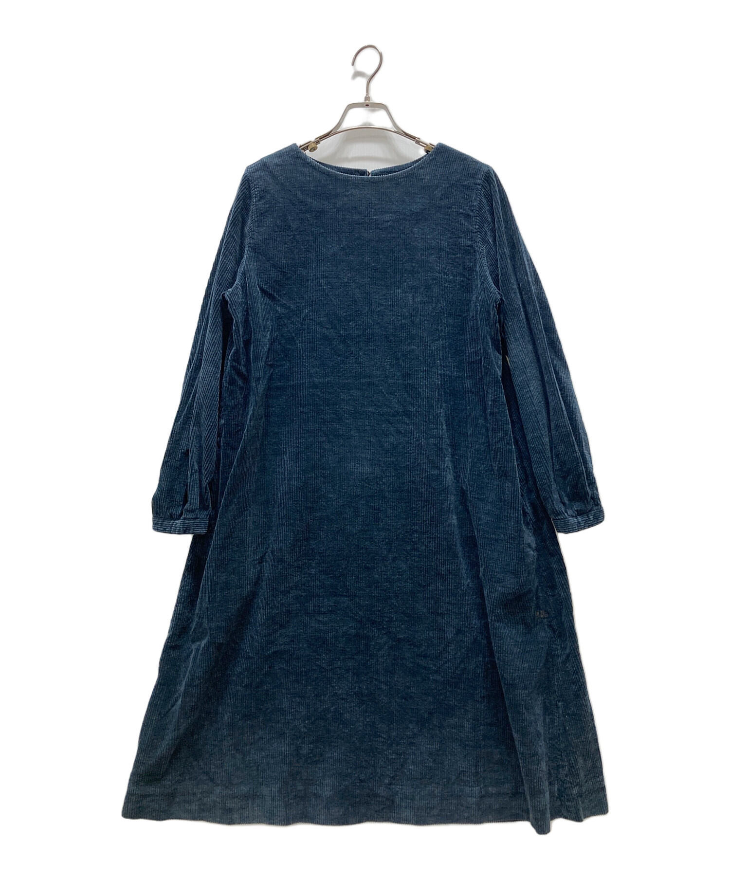 45R ゆったりコーデュロイワンピース　ネイビー 中古・古着通販】45R (フォーティファイブ・アール) コーデュロイ