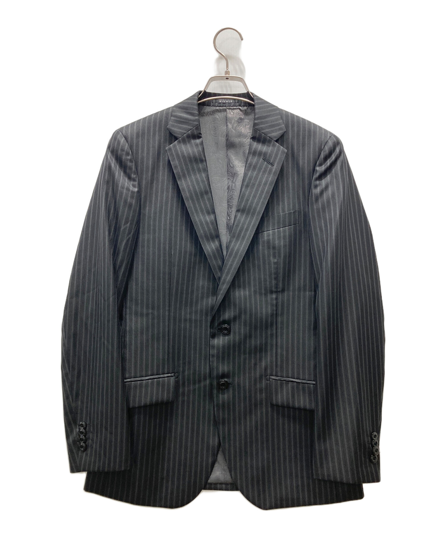 2025年モデル ムッシュニコル セットアップ グレーブルー 46/44サイズ MONSIEUR NICOLE 2025 SPRING COLLECTION | NICOLE ONLINE SHOP