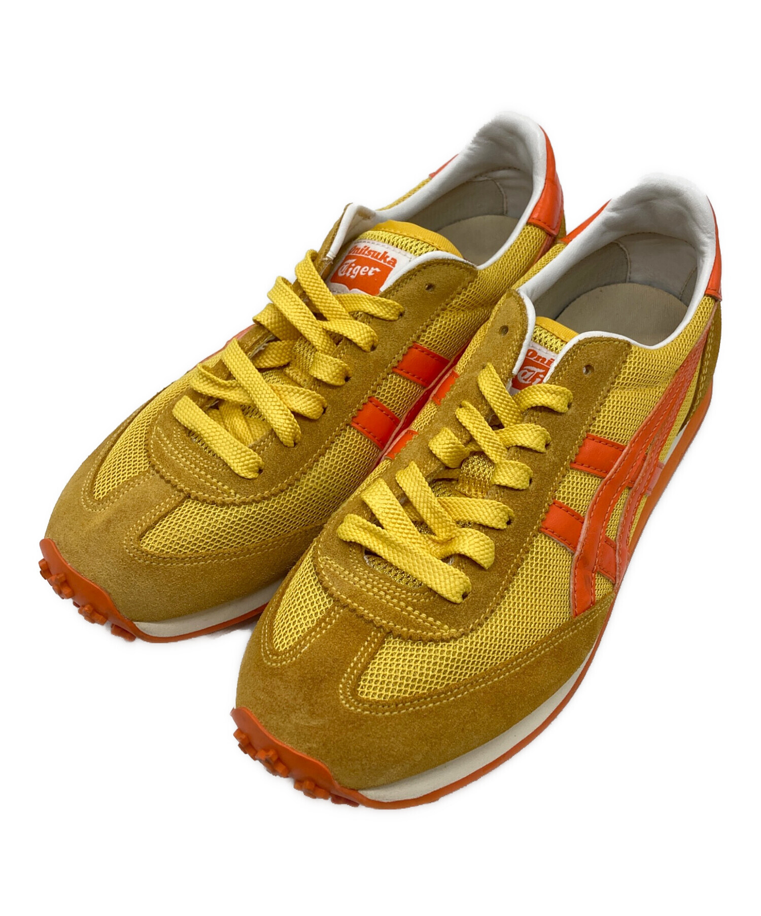 貴重美品オニツカタイガーEDR78 27.0 大人気イエロー×オレンジ 中古・古着通販】Onitsuka Tiger (オニツカタイガー) EDR 78