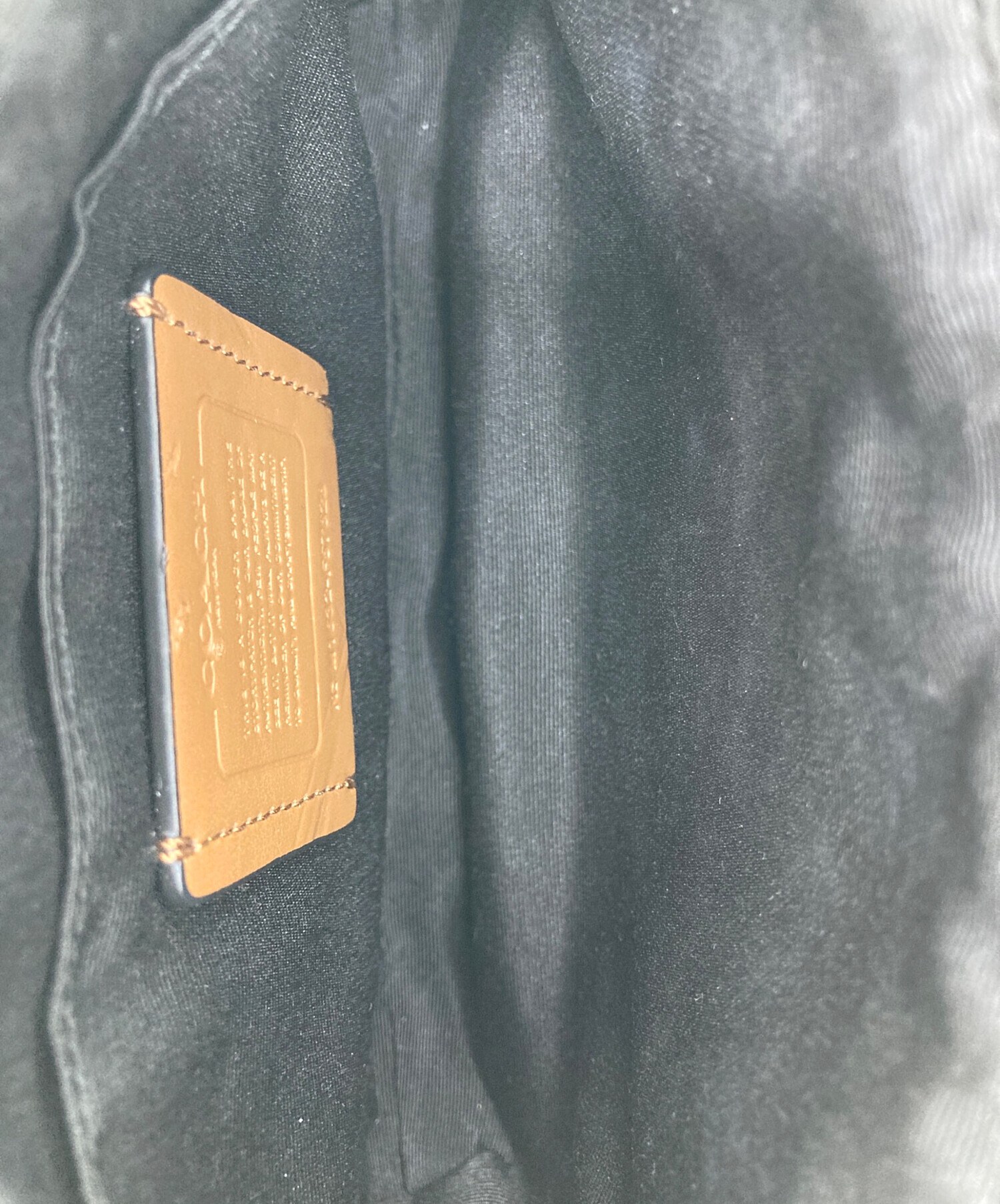 中古・古着通販】COACH (コーチ) 花柄ショルダーバッグ ブラック