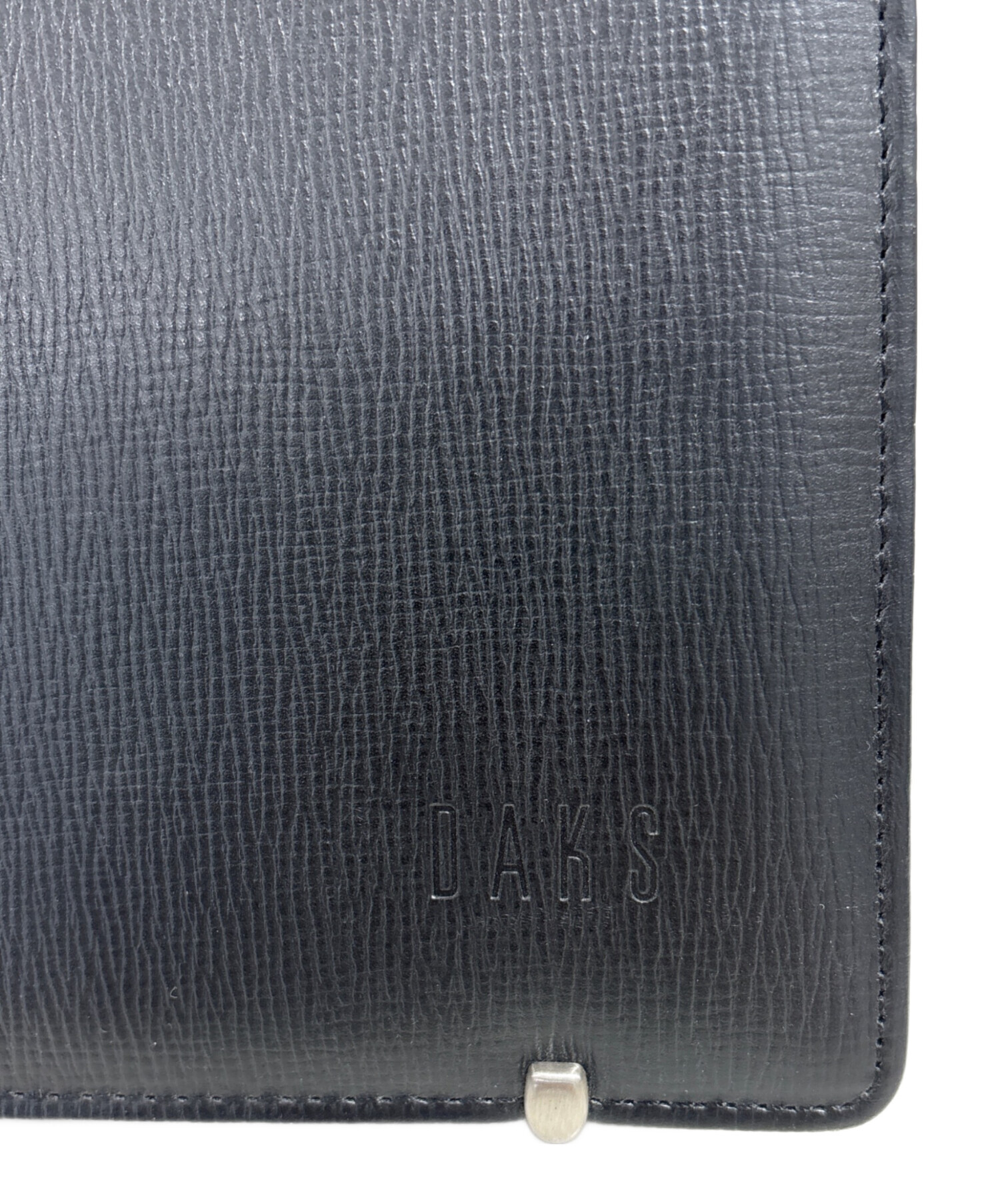 【美品】DAKS ダックス ダレスバッグ シボ レザー ブラック 中古・古着通販】DAKS (ダックス) ダレスバッグ ブラック｜ブランド