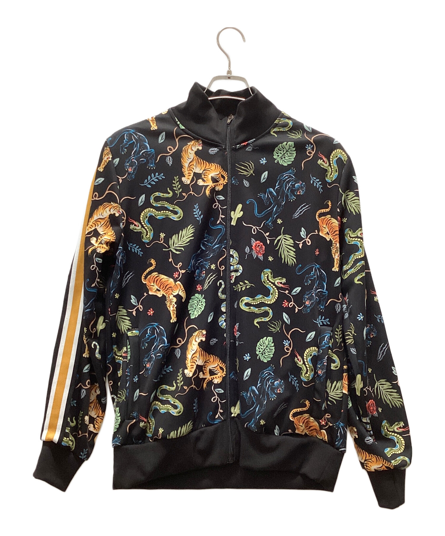 中古・古着通販】ZARA (ザラ) 虎蛇 総柄ジャケット ブラック サイズ:L