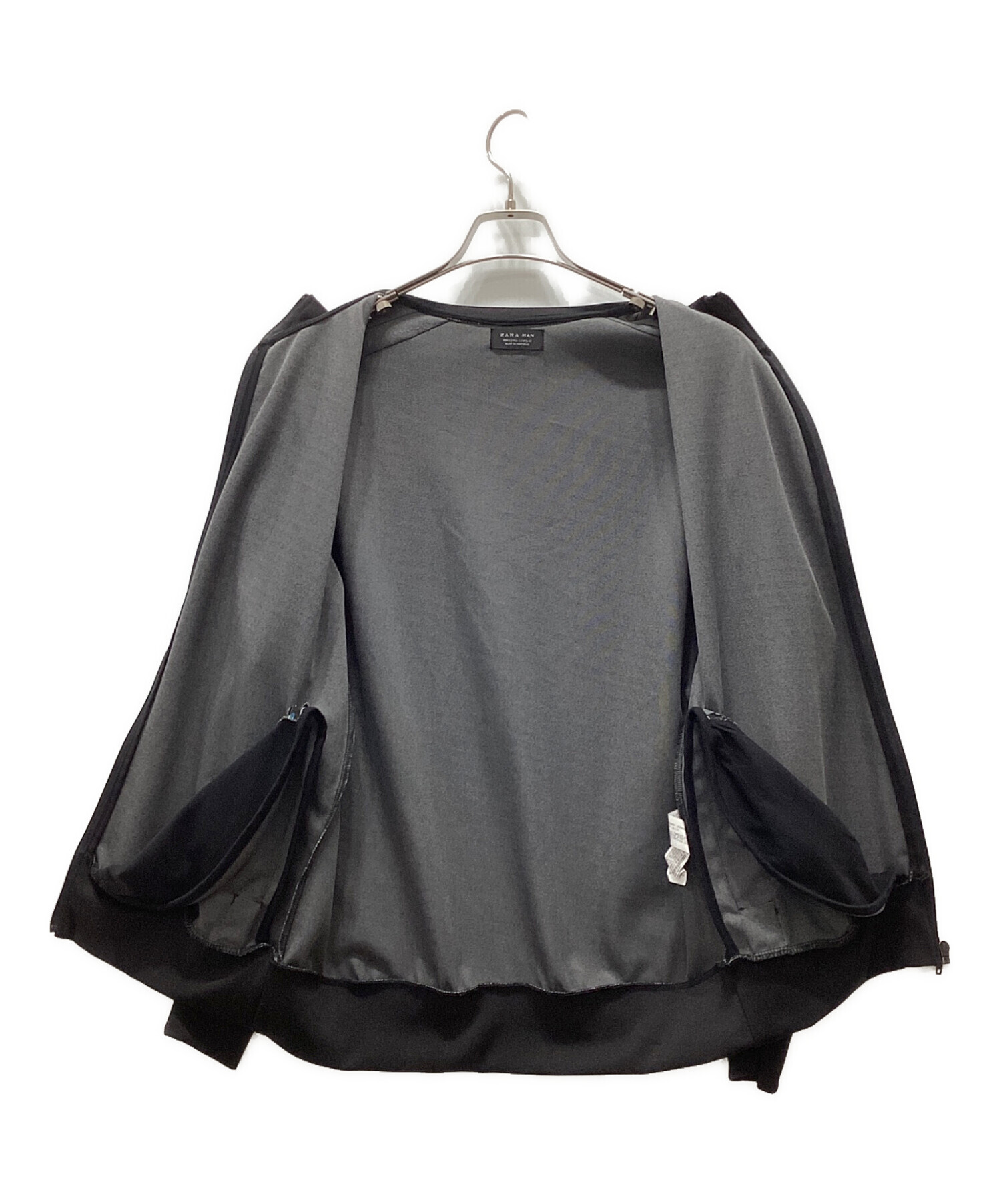 中古・古着通販】ZARA (ザラ) 虎蛇 総柄ジャケット ブラック サイズ:L 