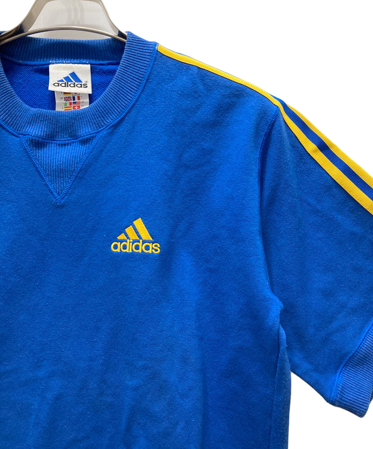 中古・古着通販】adidas (アディダス) 90sスウェットTシャツ ブルー 
