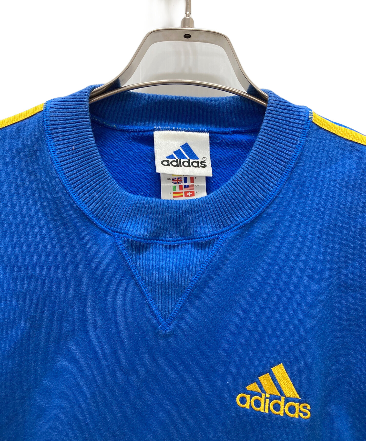 中古・古着通販】adidas (アディダス) 90sスウェットTシャツ ブルー