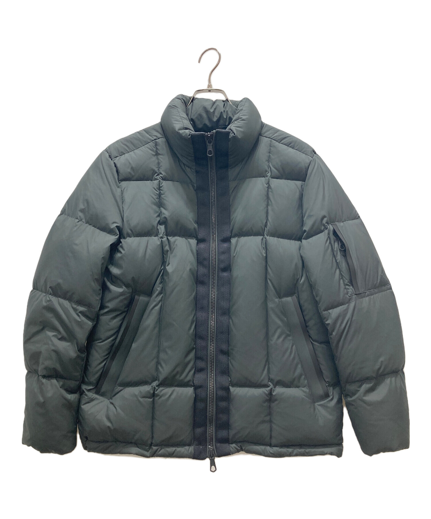 ナノユニバース 西川ダウン スカル刺繍入り ダウンジャケット MA-1