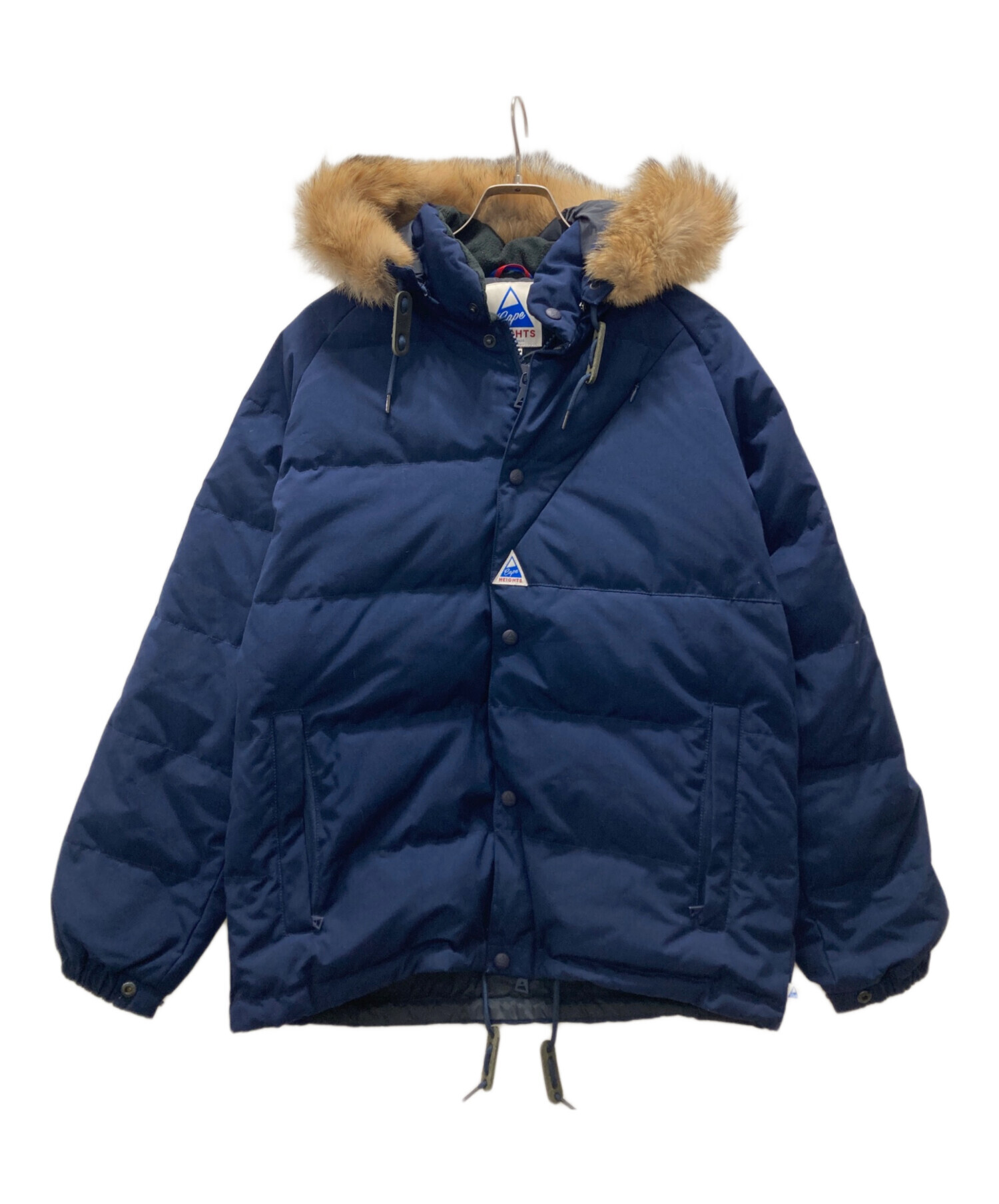Cape Heights フード付きダウンジャケット ネイビー 中古・古着通販】Cape HEIGHTS (ケープハイツ) 80/20 ダウンジャケット