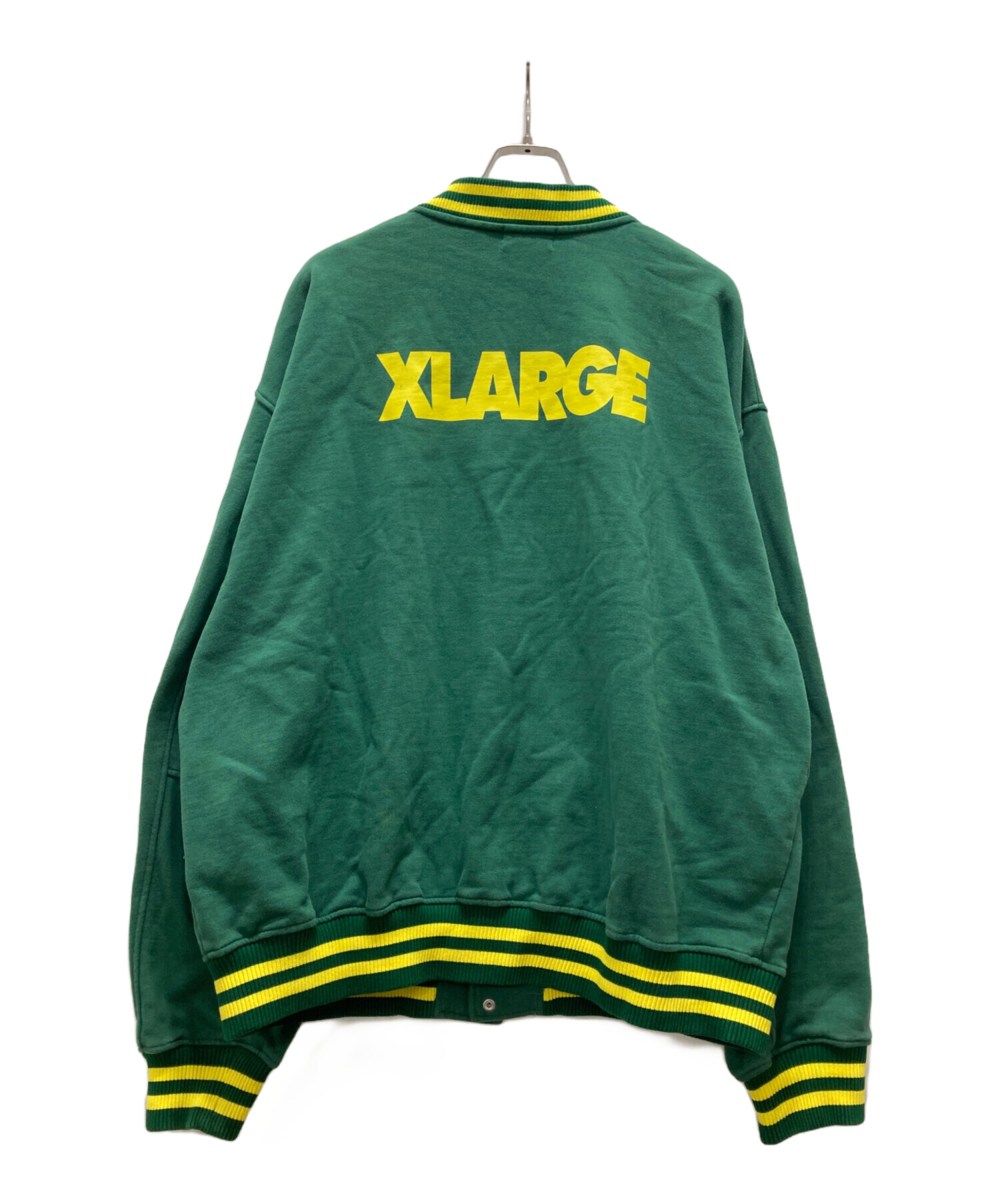 中古・古着通販】X-LARGE (エクストララージ) スタジャン グリーン