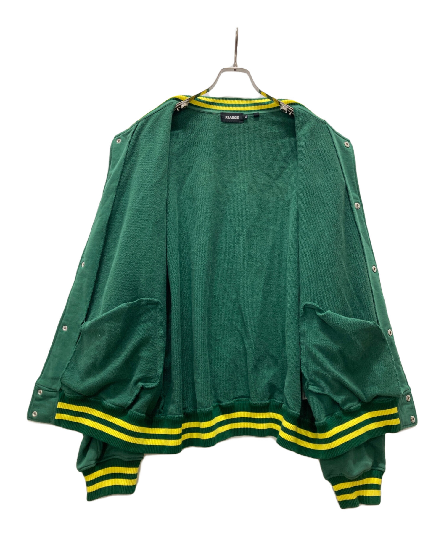 中古・古着通販】X-LARGE (エクストララージ) スタジャン グリーン