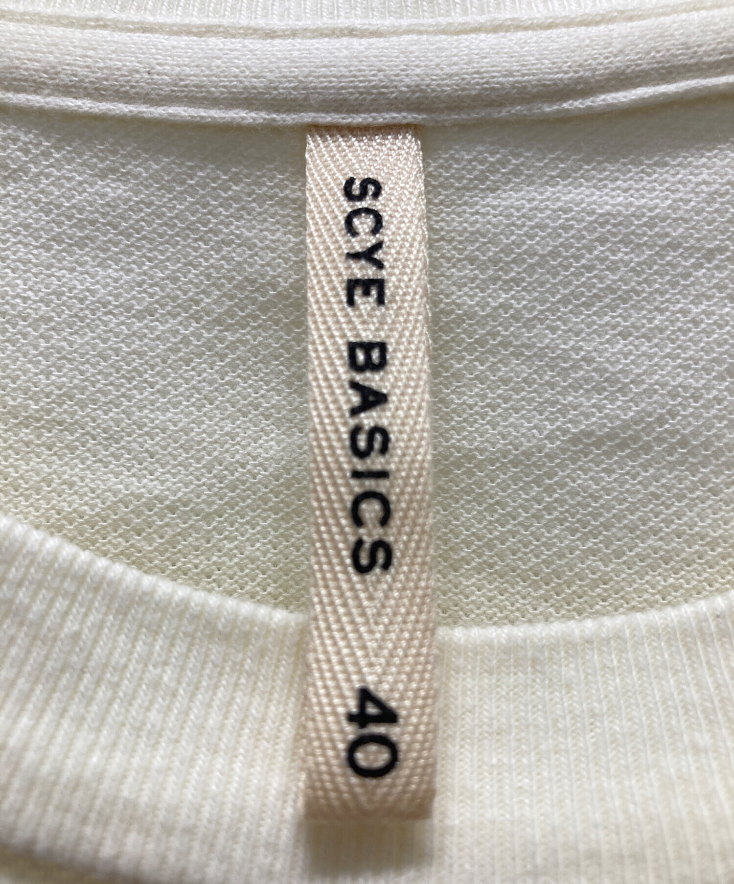 中古・古着通販】SCYEBASICS (サイベーシックス) 鹿の子Tシャツ 