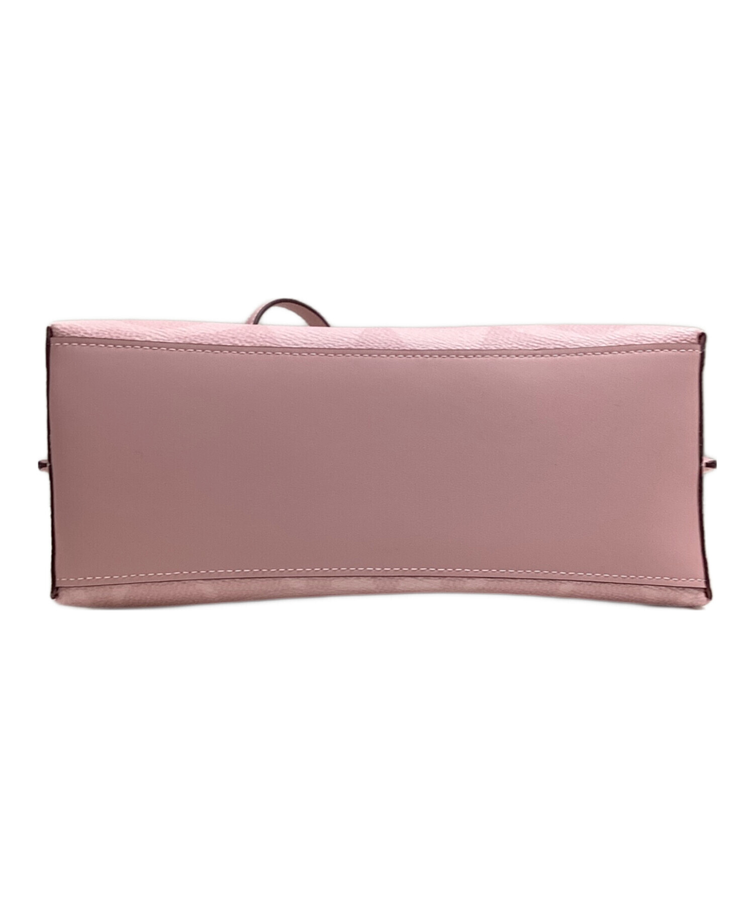 新品未使用　　COACH ピンク レザー ショルダーバッグ　モリートート25 中古・古着通販】COACH (コーチ) モリー トート バッグ 25 ピンク