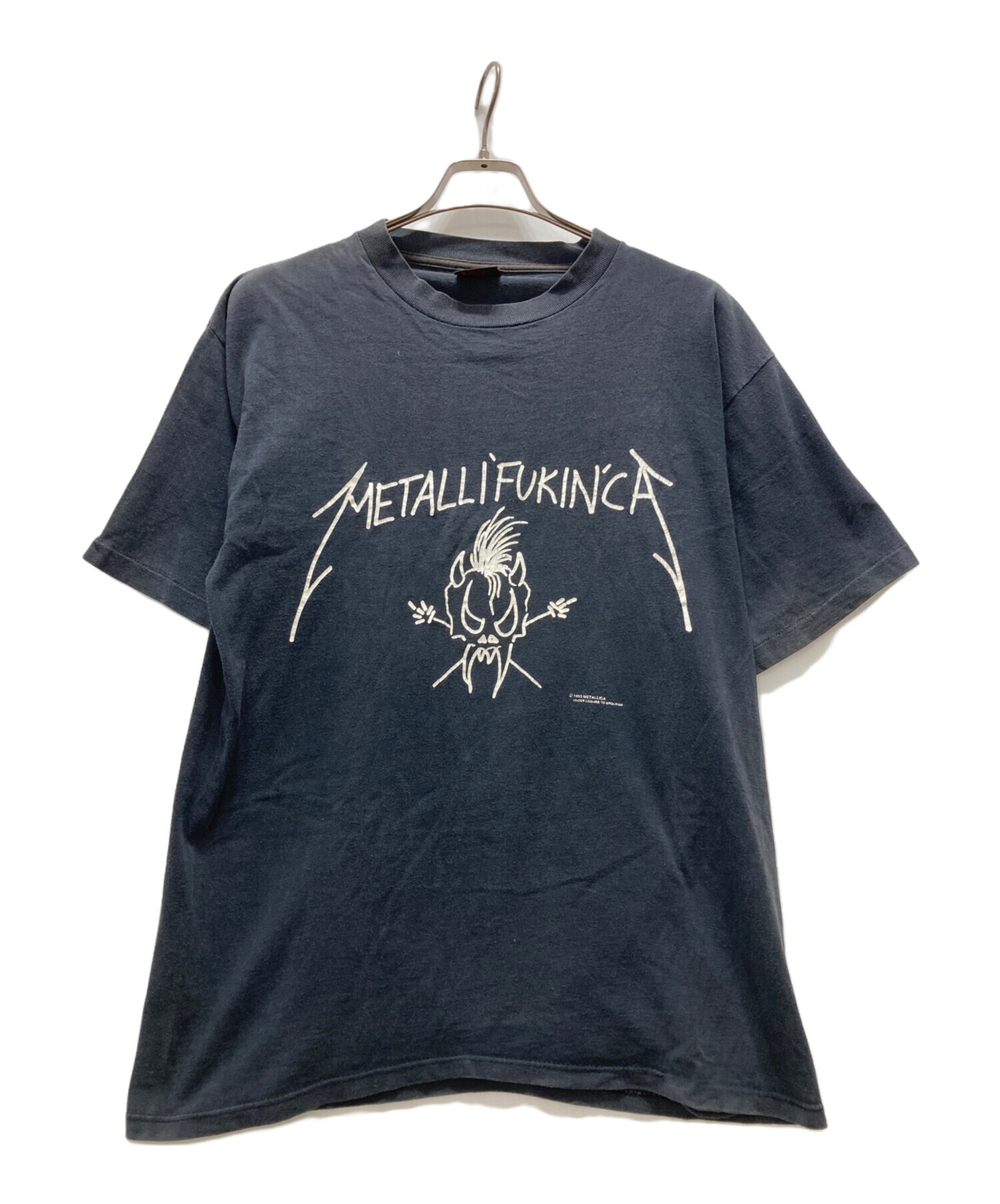中古・古着通販】METALLICA (メタリカ) 90sバンドTシャツ ネイビー 
