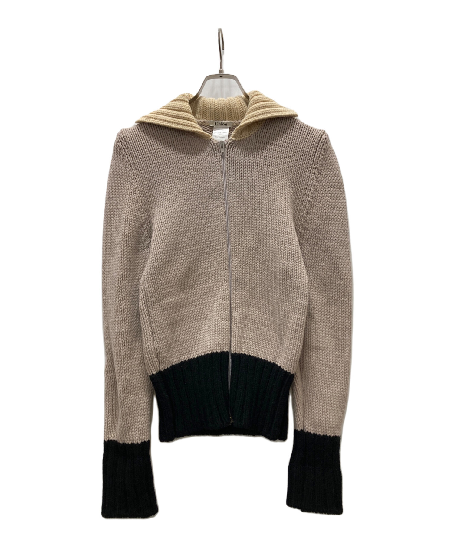 中古・古着通販】Chloe (クロエ) ニットジャケット ピンク サイズ:XS