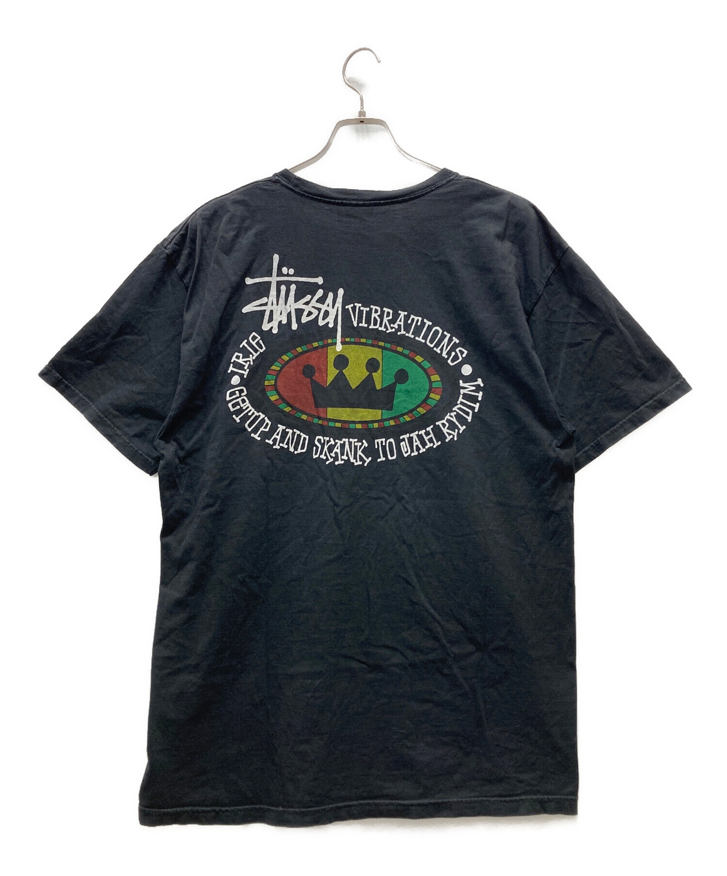 中古・古着通販】stussy (ステューシー) ラスタ クラウンプリントT 