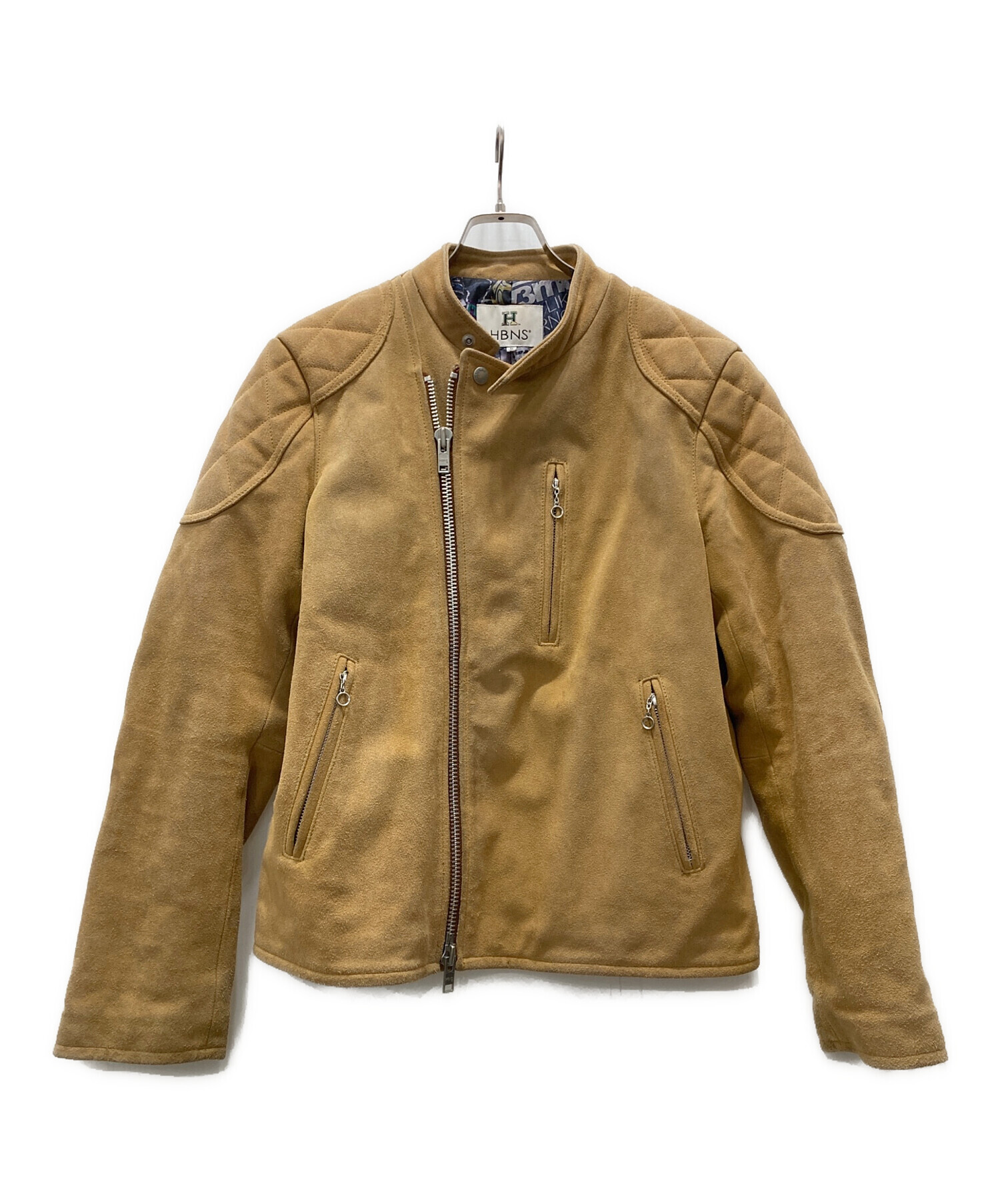 中古・古着通販】HBNS (ハバノス) スウェードレザージャケット 