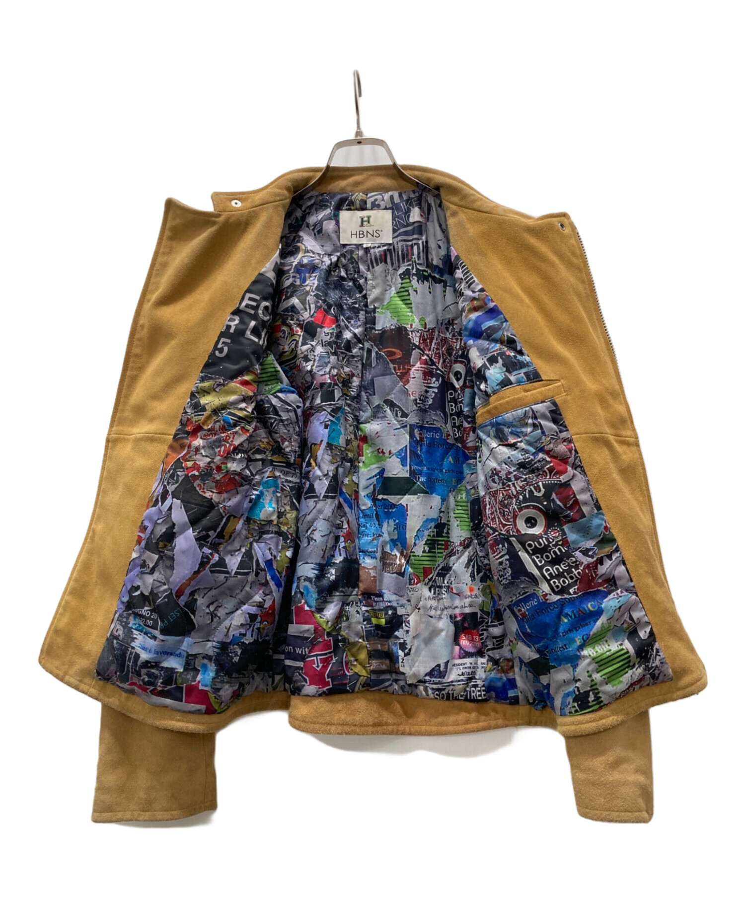 中古・古着通販】HBNS (ハバノス) スウェードレザージャケット 