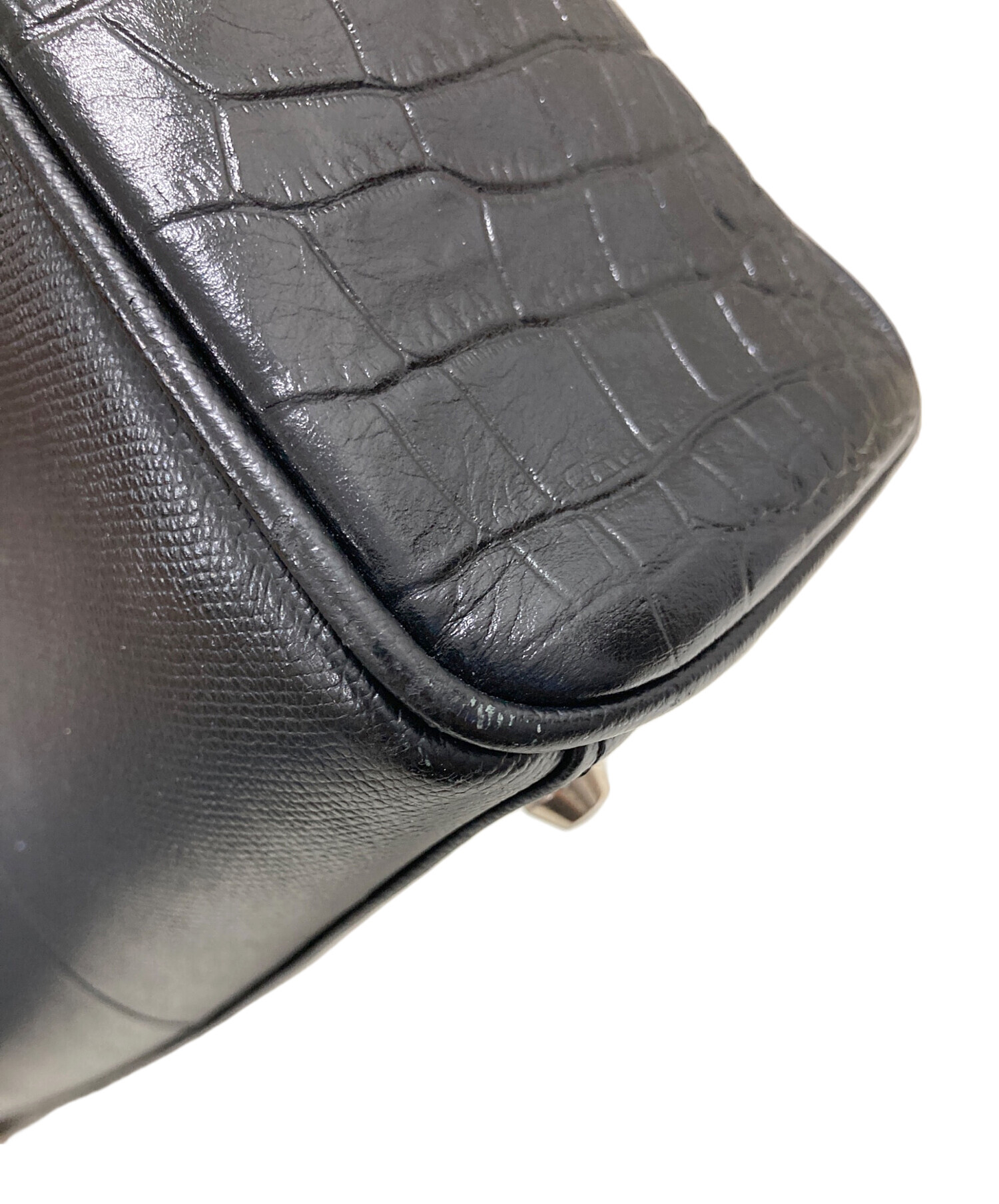 中古・古着通販】FUJITAKA (フジタカ) レザービジネスバッグ ブラック