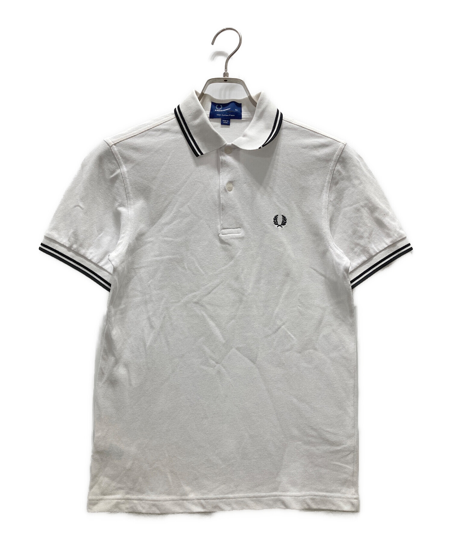中古・古着通販】FRED PERRY (フレッドペリー) ポロシャツ ホワイト 