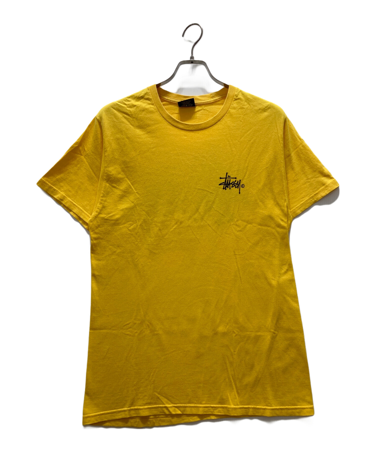 新品STUSSYスチューシー　Tシャツ L 黄色ロゴ 中古・古着通販】stussy (ステューシー) ロゴプリントTシャツ イエロー