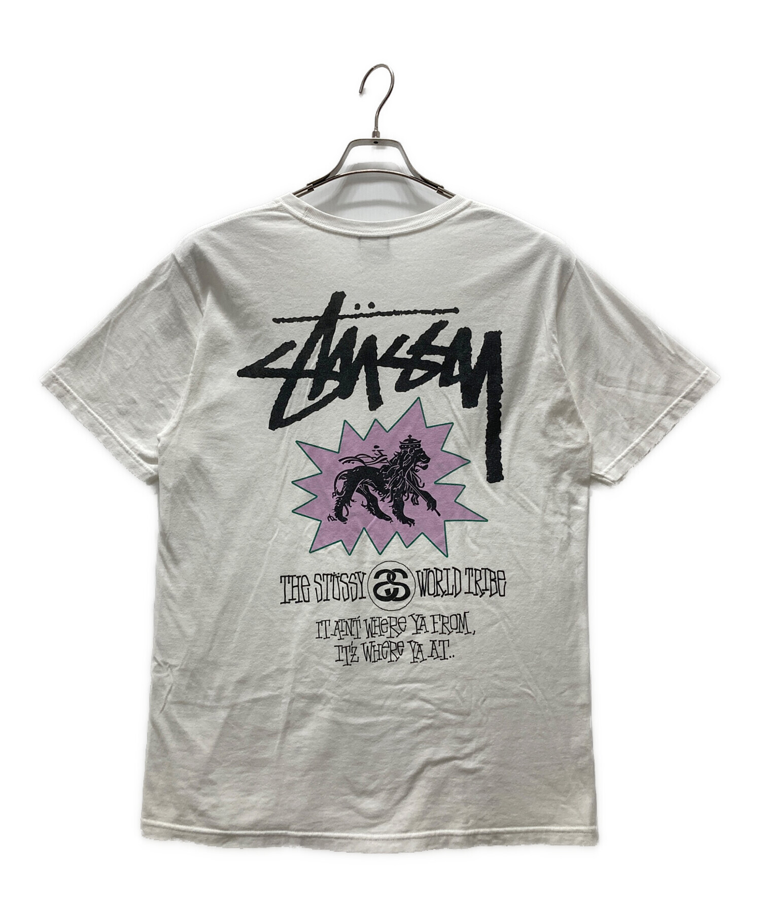 中古・古着通販】stussy (ステューシー) LION TRIBE TEE/ロゴプリントT