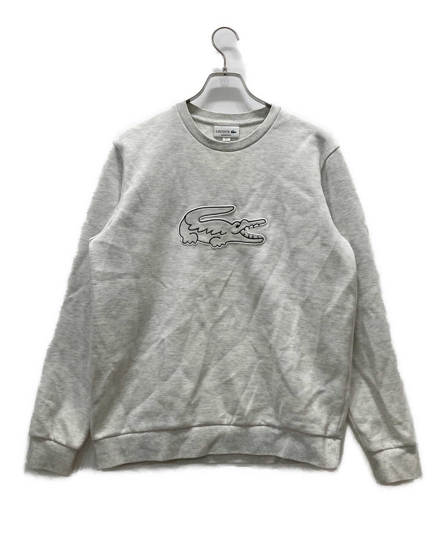 LACOSTE ラコステ ブルゾン（その他） L グレー 【古着】【中古】【送料無料】 中古・古着通販】LACOSTE (ラコステ) ワニロゴステッチダブルフェイス