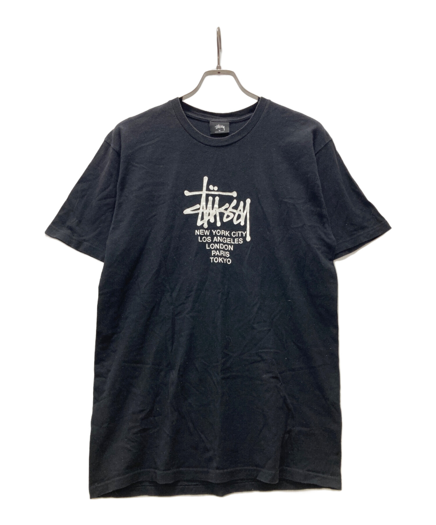中古・古着通販】stussy (ステューシー) ロゴプリントTシャツ ブラック 