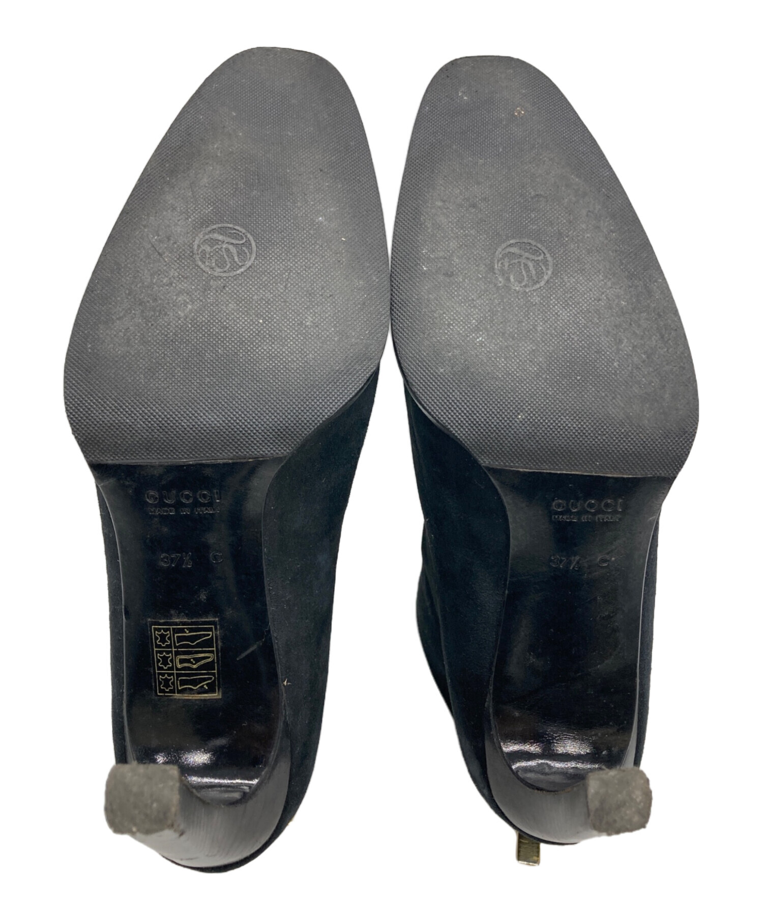 中古・古着通販】GUCCI (グッチ) ショートブーツ ブラック サイズ:37 1