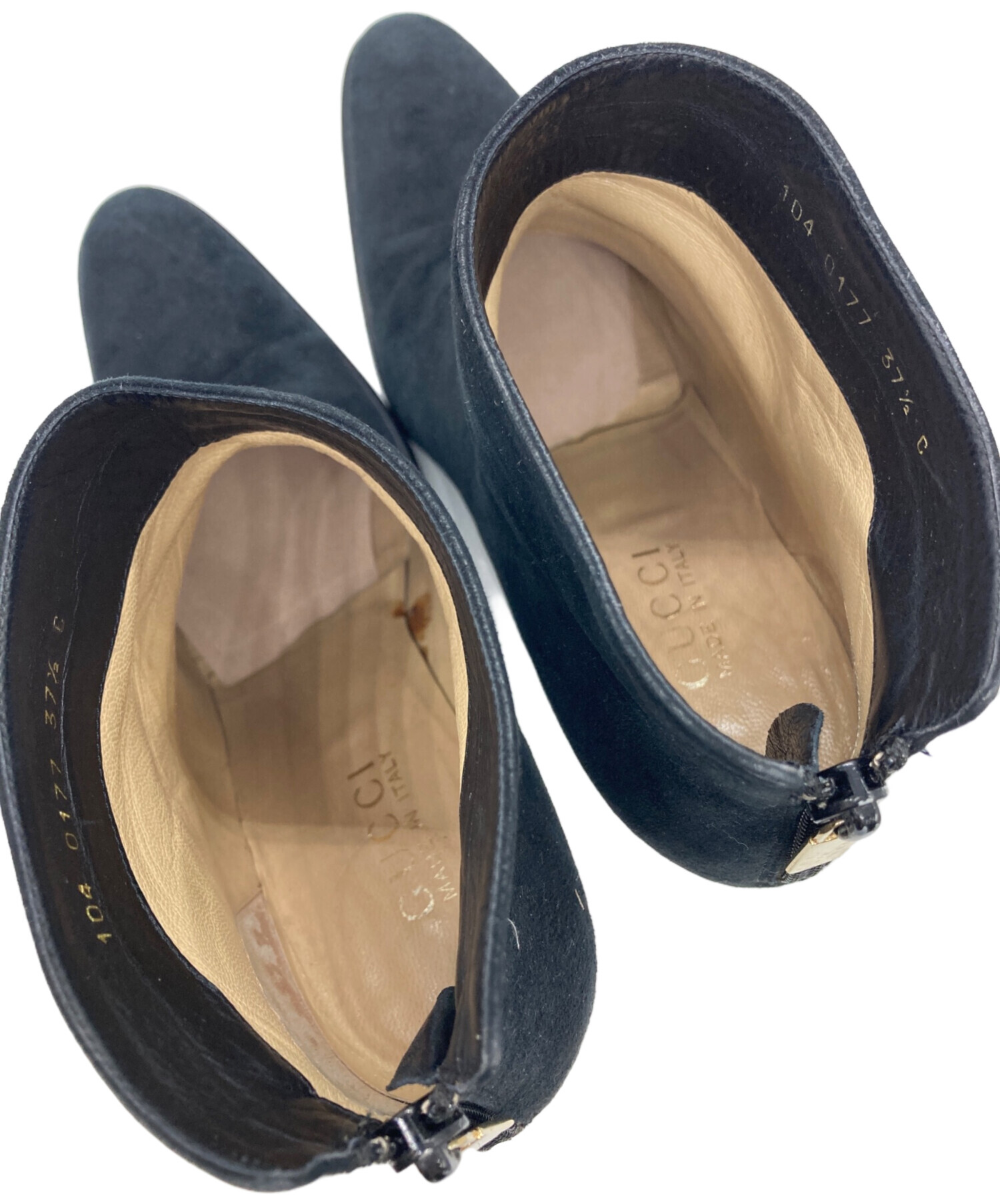 中古・古着通販】GUCCI (グッチ) ショートブーツ ブラック サイズ:37 1