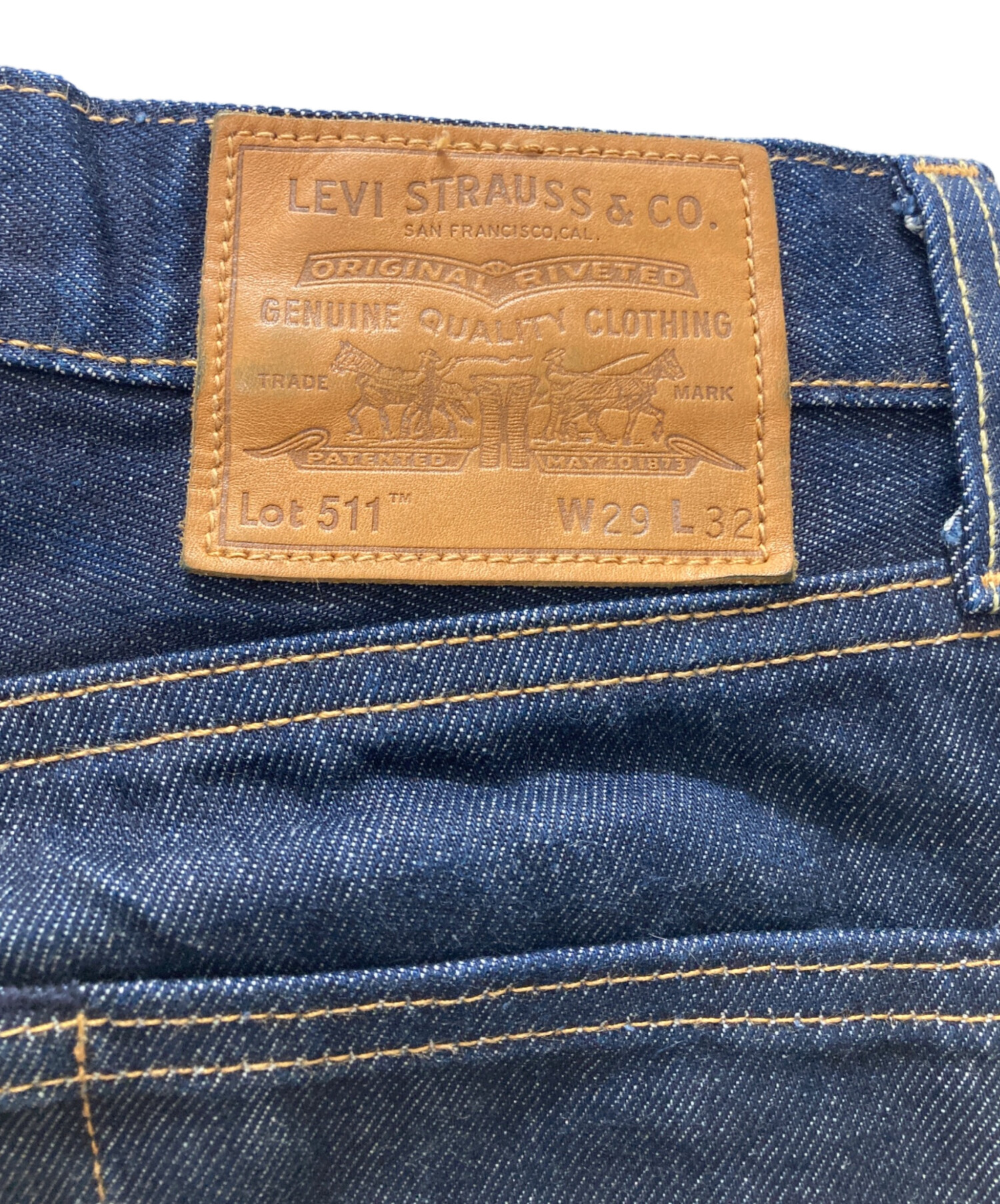 中古・古着通販】LEVI'S (リーバイス) 赤耳511デニムパンツ ネイビー
