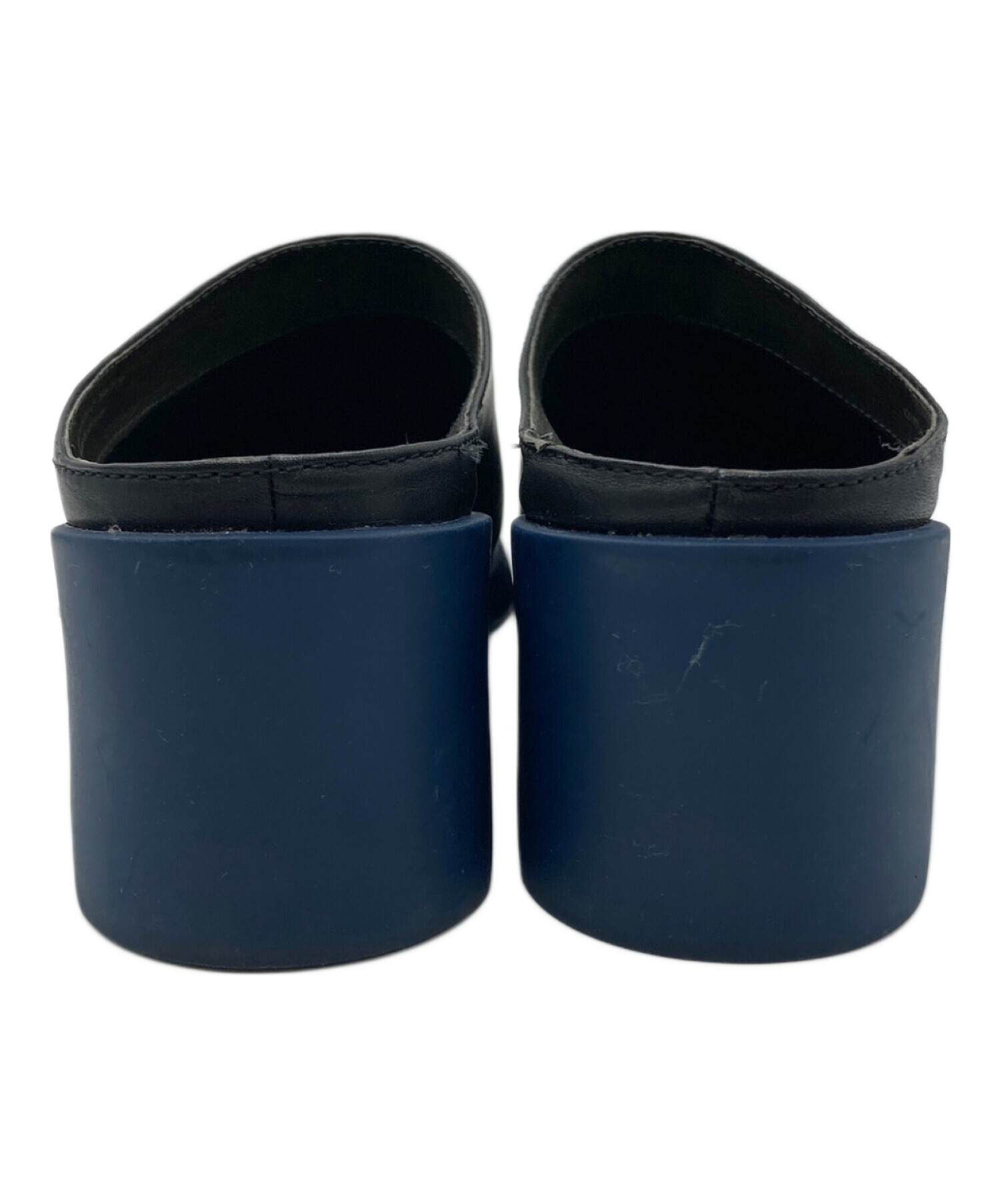 中古・古着通販】CAMPER (カンペール) レザーサボサンダル ブラック