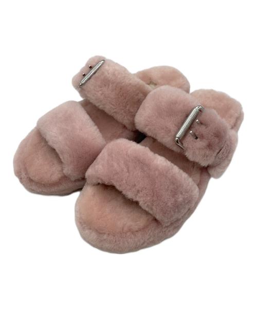大人気UGG⭐︎新品未使用⭐︎Fuzz Yeah サンダル 8 (US) ピンク UGG Australia Fuzz Yeah Pink Crystal Sheepskin Sandals Shoes