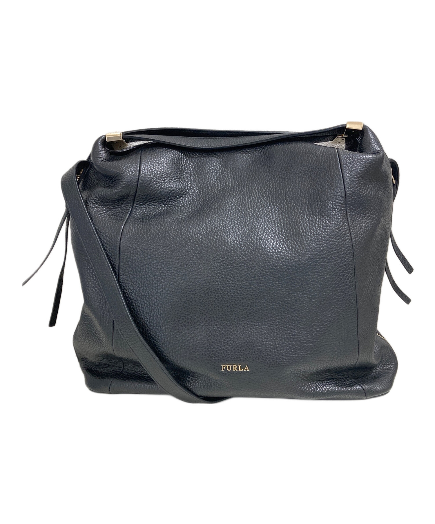中古・古着通販】FURLA (フルラ) エリザベス 2WAYバッグ ブラック 