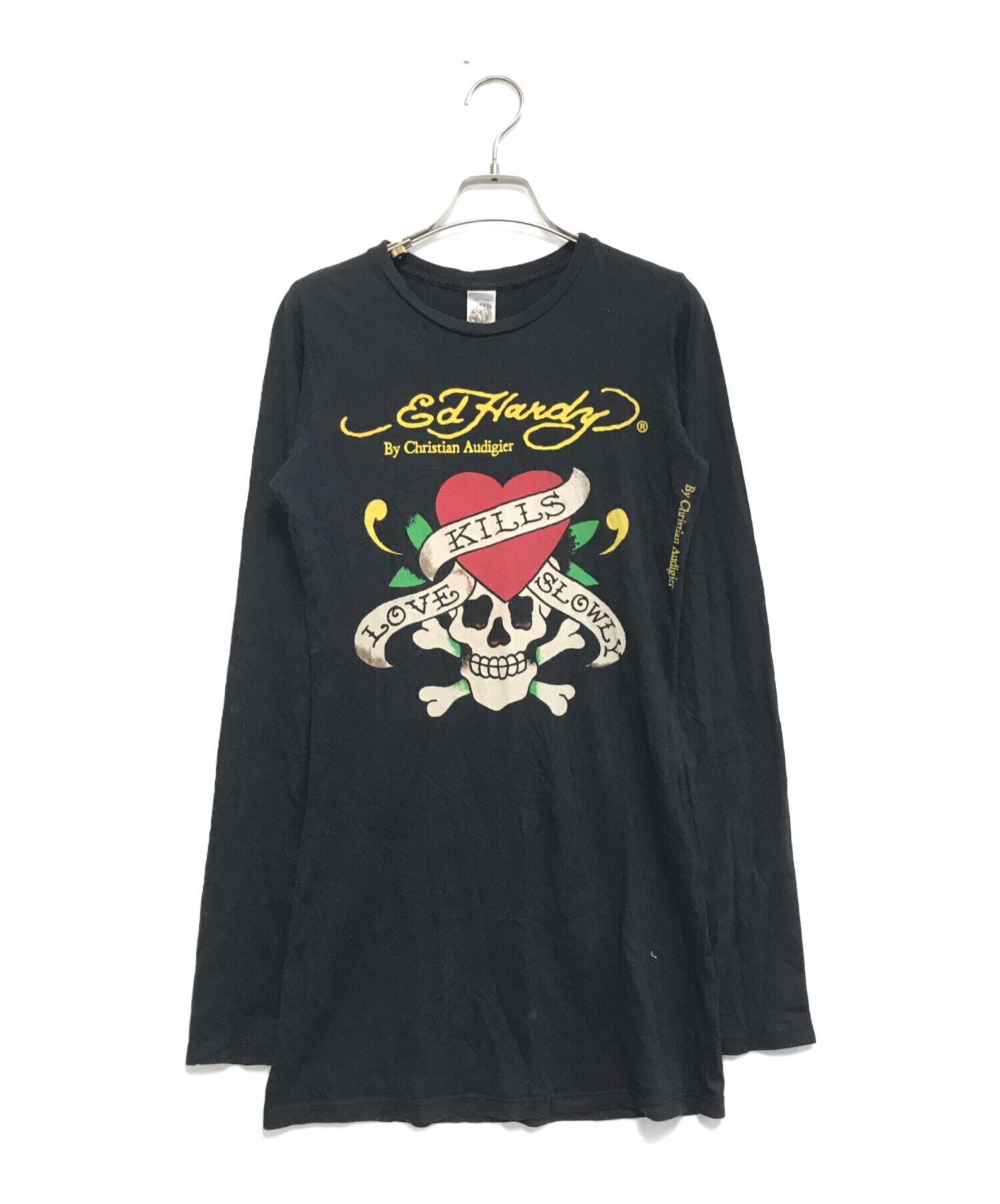 中古・古着通販】ED HARDY (エド ハーディー) カットソーワンピース 