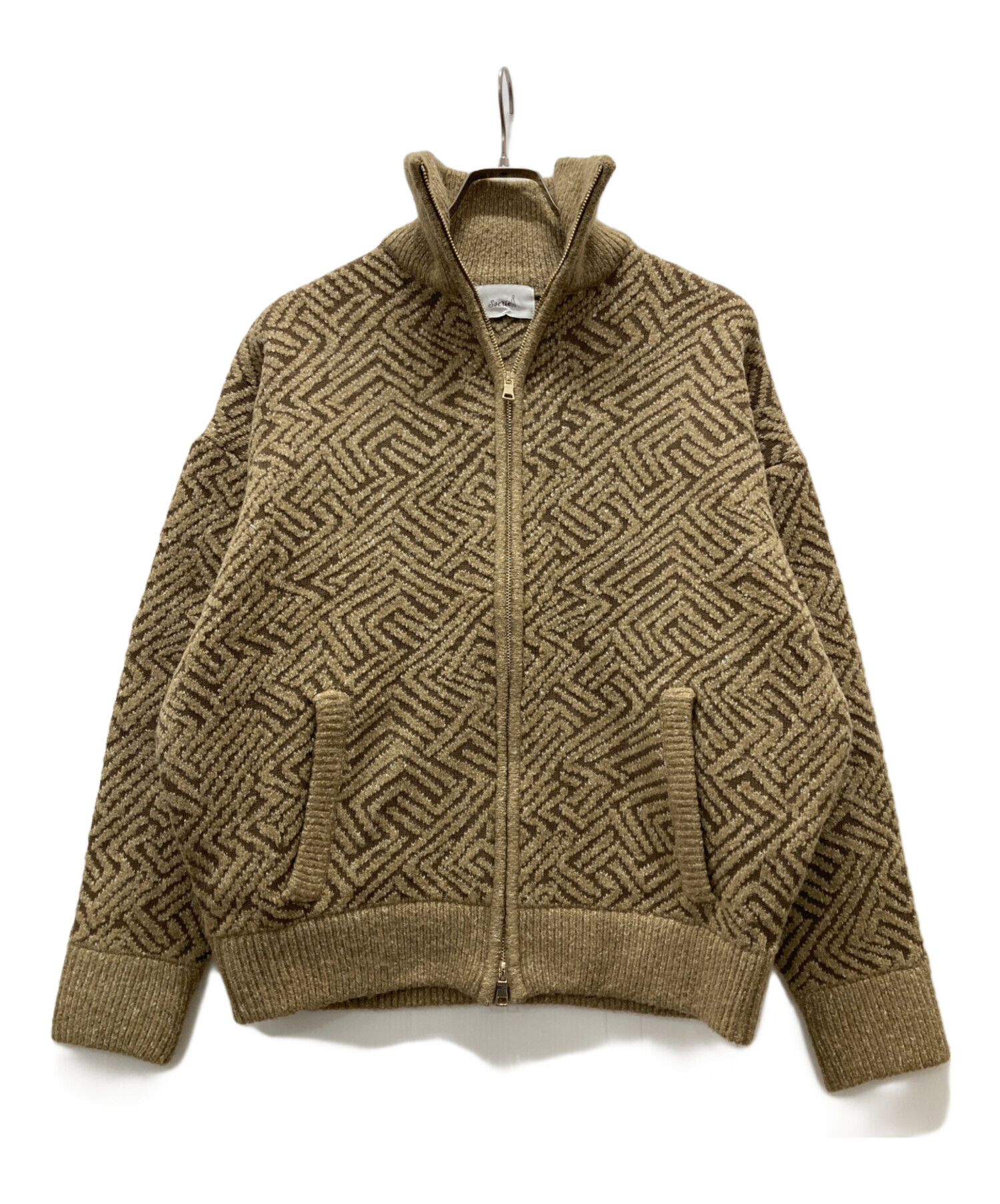 soerte（ソエルテ）の「Knit docking fur jacket⁄ニットドッキング