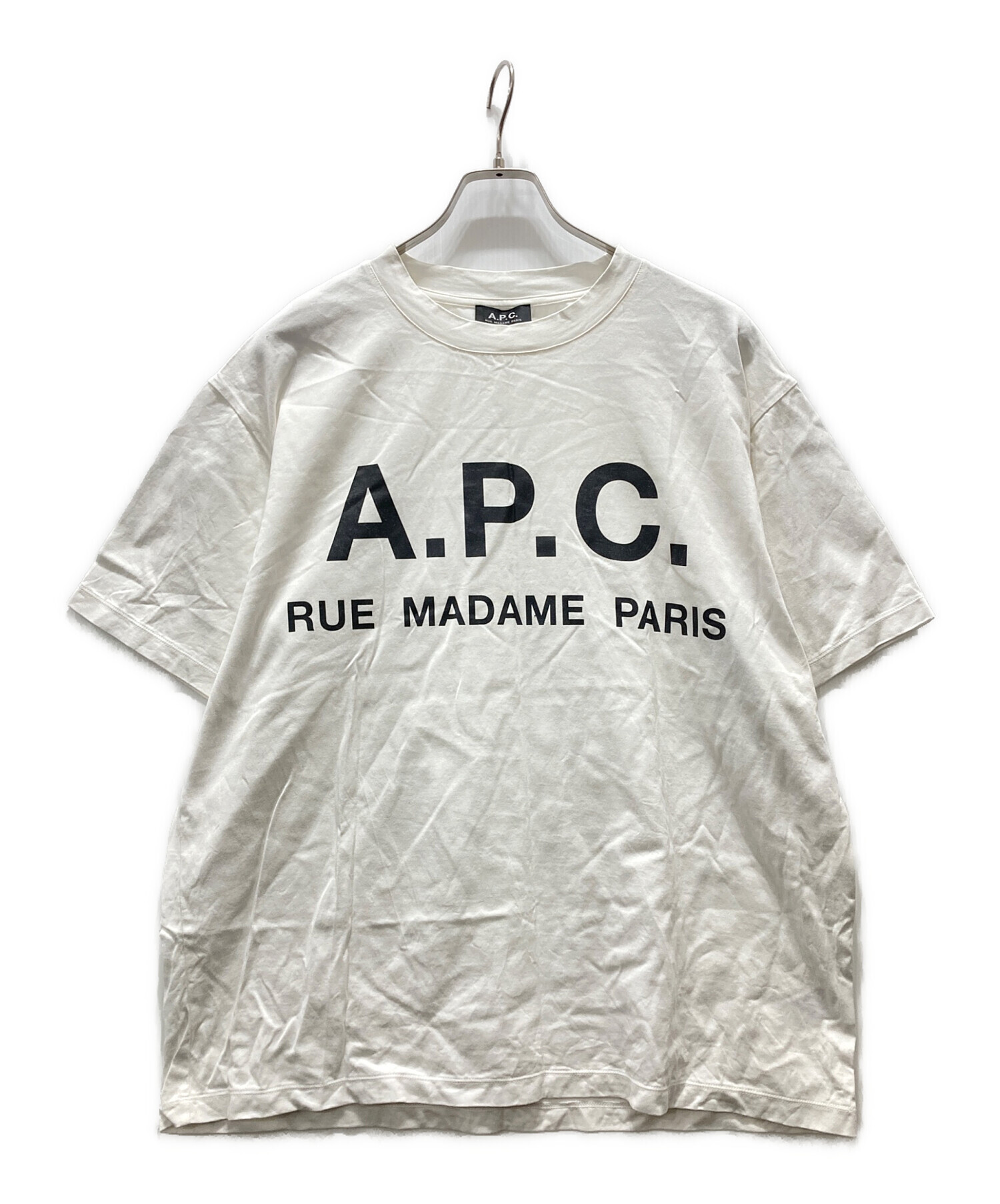 新品　A.P.C.　別注 オーバーサイズ ロゴプリント Tシャツ 大好評【A.P.C.別注】ロゴプリントTシャツ再予約販売スタート
