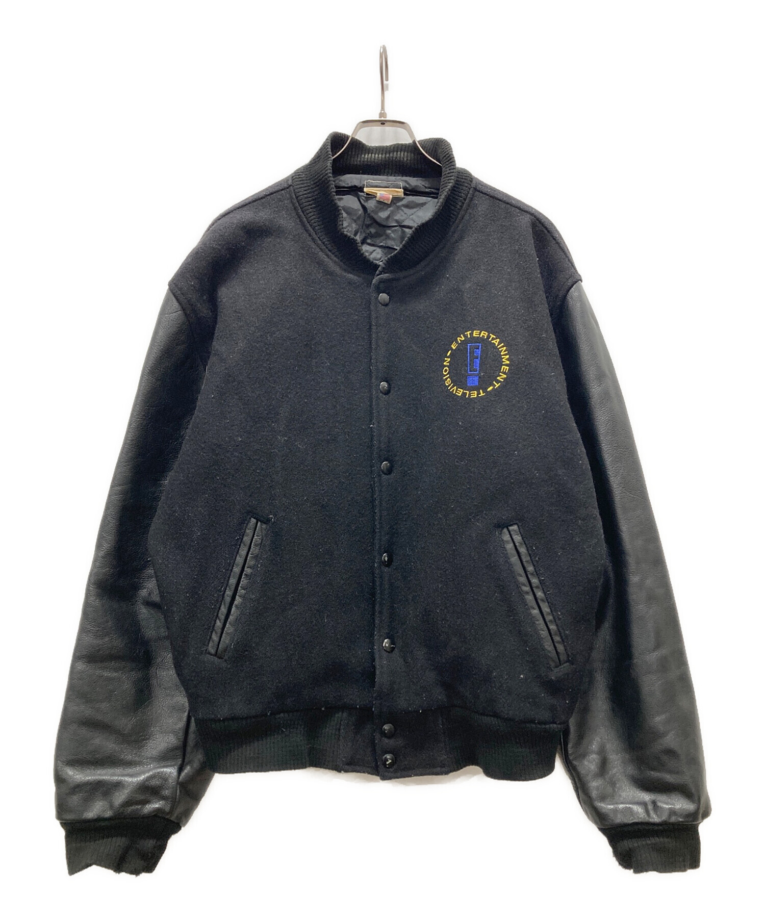 レザー切り替え　スタジャン　企業モノ 中古・古着通販】VINTAGE (ヴィンテージ) 企業ロゴレザー切替