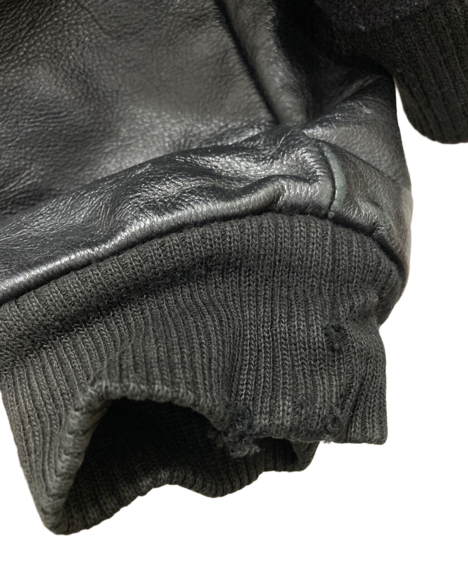 中古・古着通販】VINTAGE (ヴィンテージ) 企業ロゴレザー切替