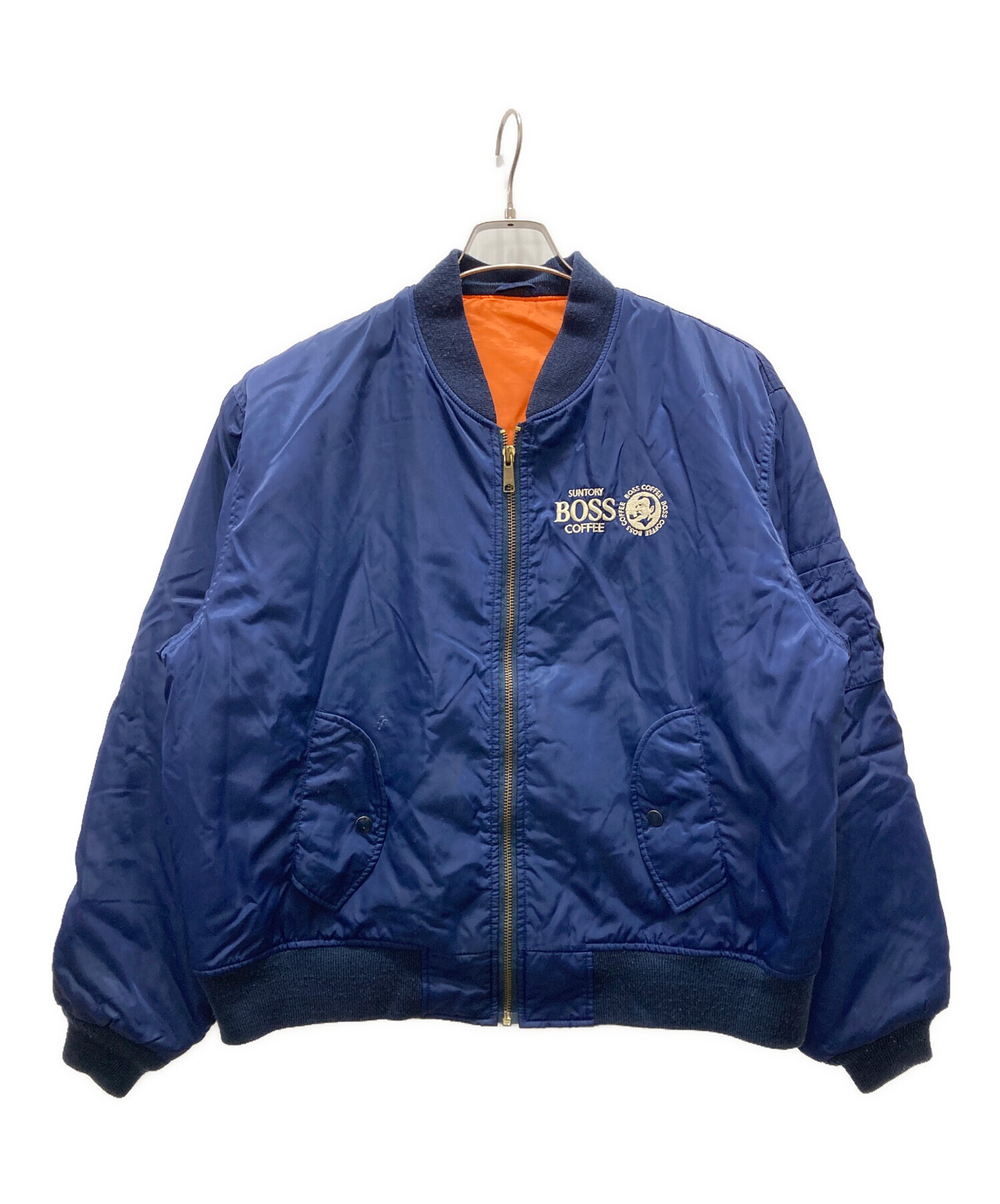 中古・古着通販】BOSS (ボス) MA-1 ボスジャン ネイビー サイズ:不明