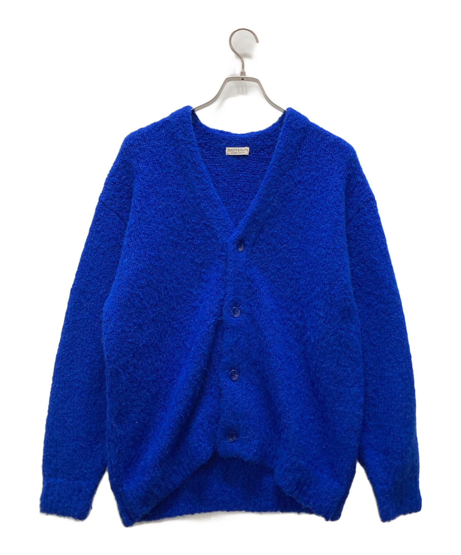 H BEAUTY&YOUTH カーディガン L 青 【古着】【中古】【送料無料】 中古・古着通販】BEAUTY&YOUTH (ビューティーアンドユース